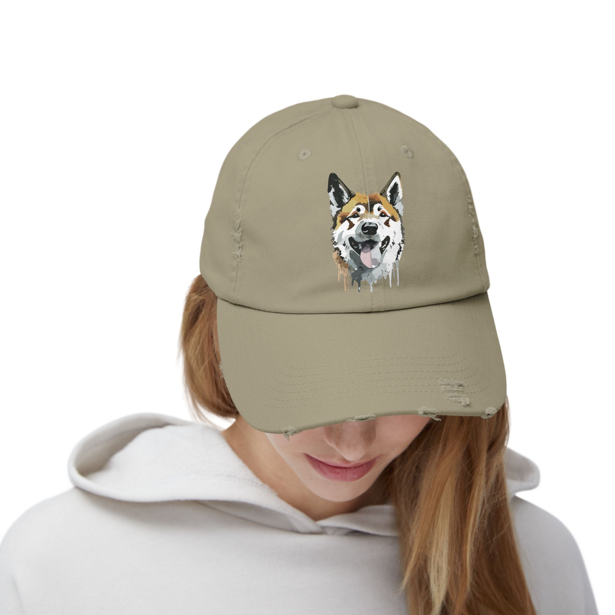 Akita #1 Distressed Cap