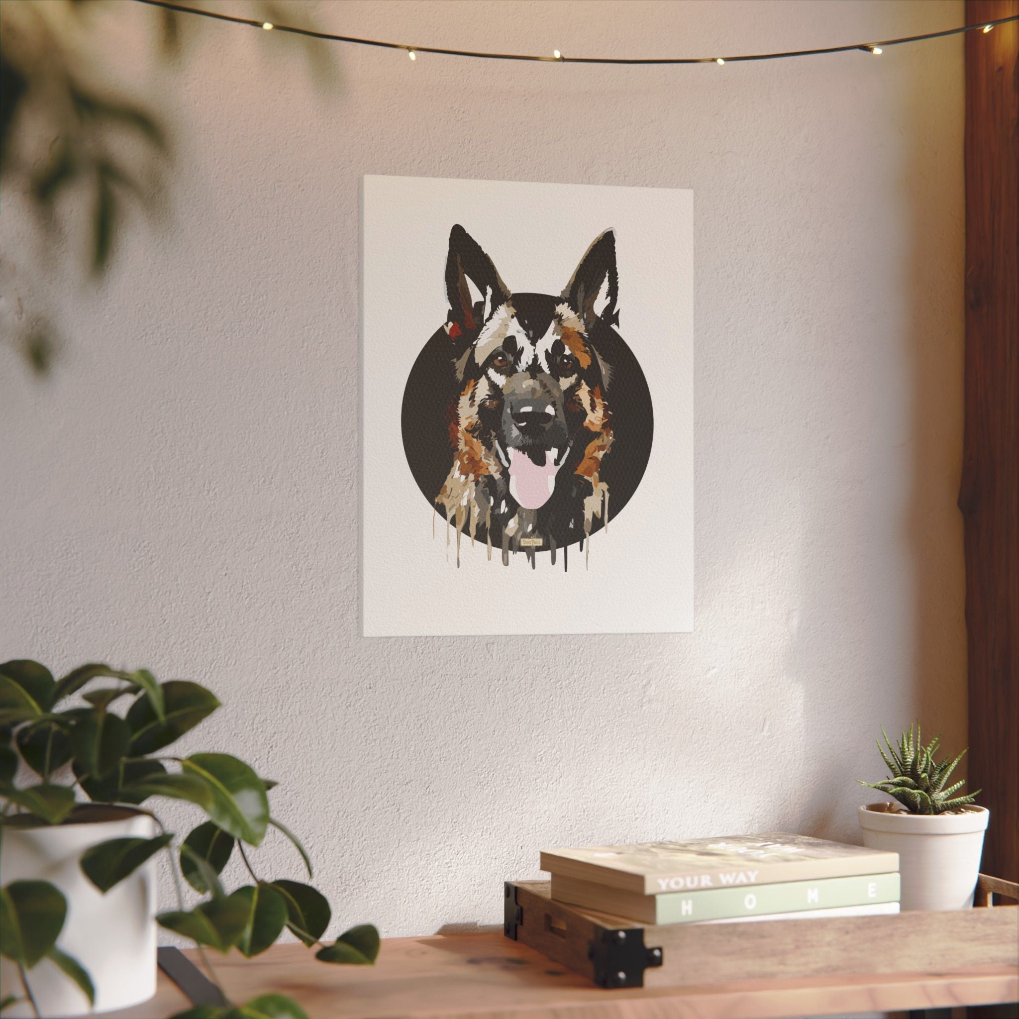 German Shepherd #1 Giclée Print on Canvas