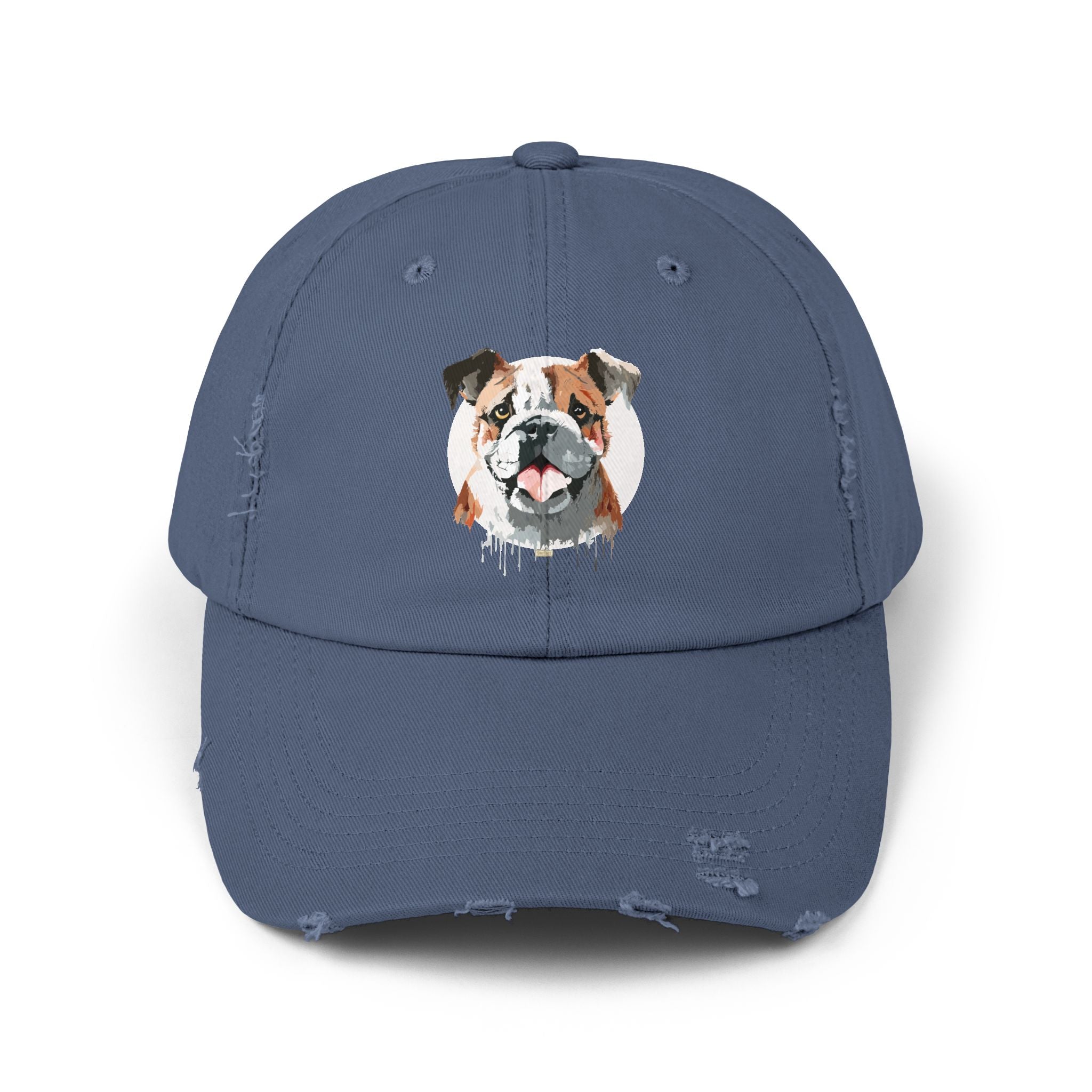 English Bulldog #1 Distressed Cap