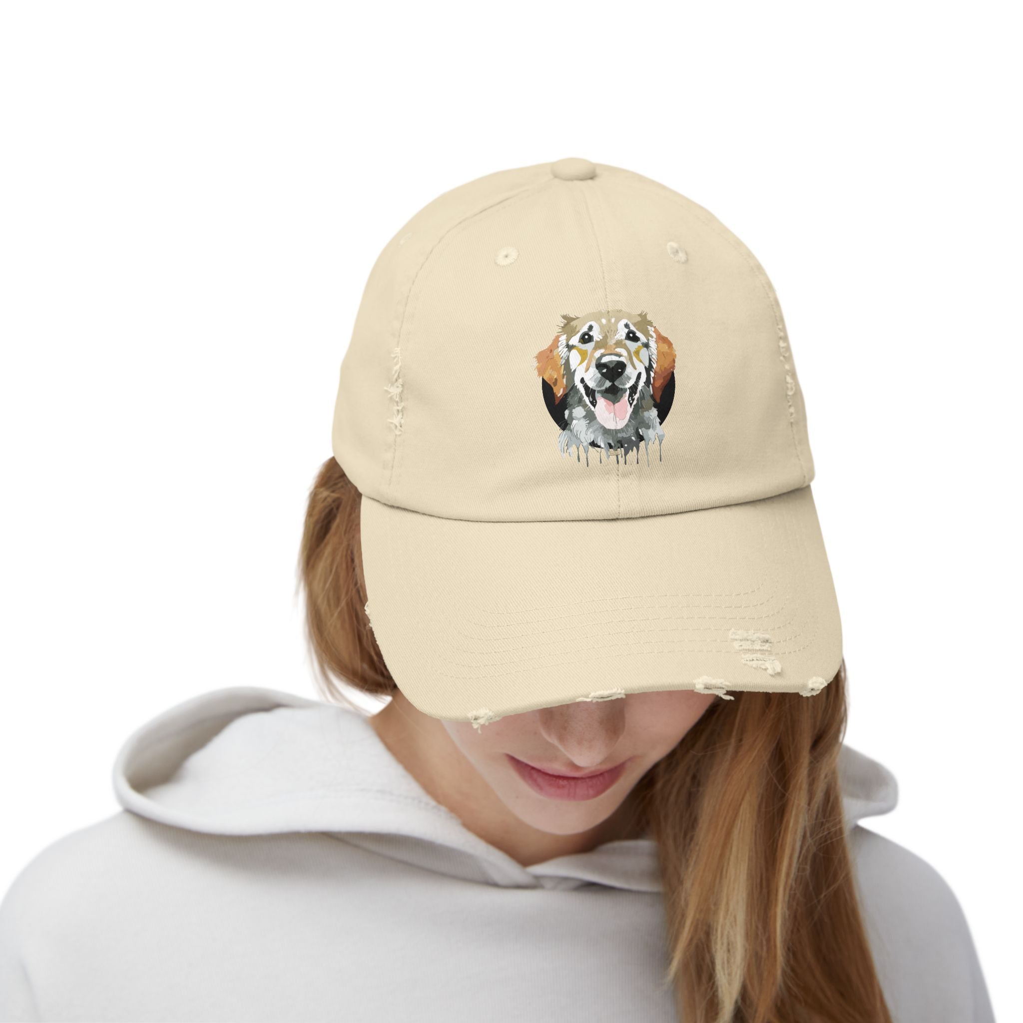 Golden Retriever #1 Distressed Cap