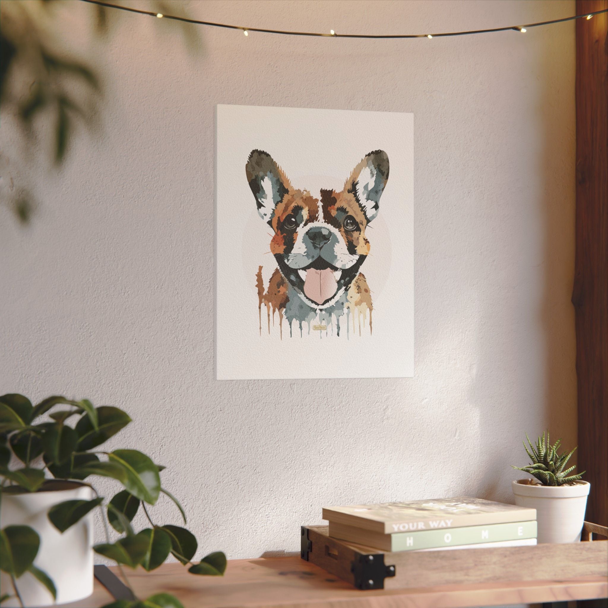 French Bulldog #1 Giclée Print on Canvas