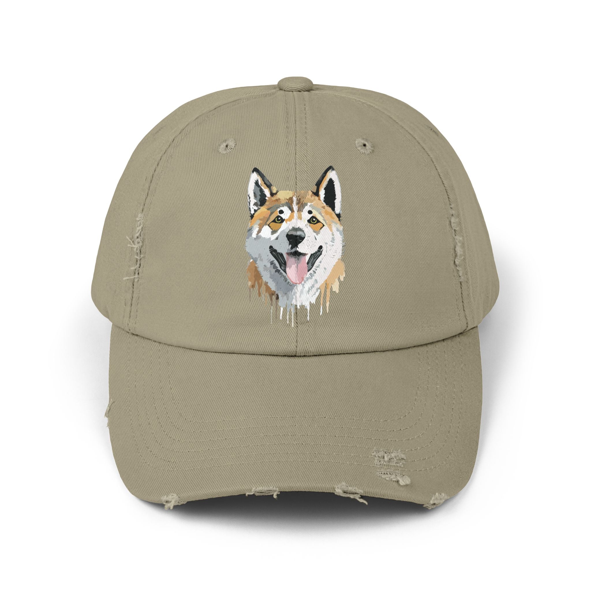 Akita #2 Distressed Cap