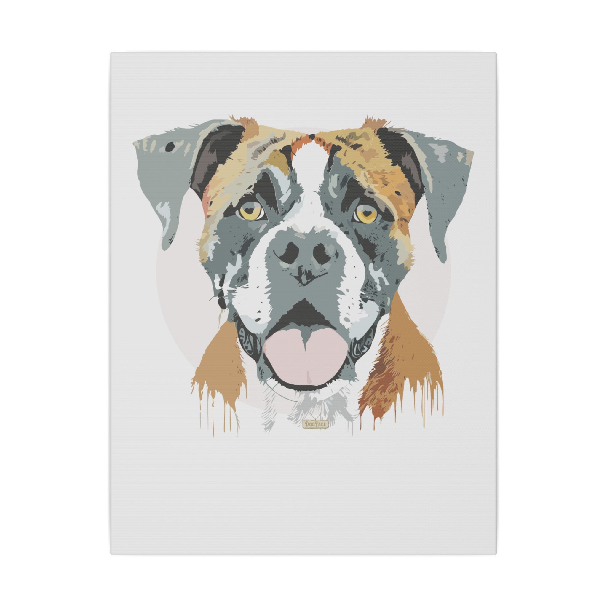 Boxer #2 Giclée Print on Canvas