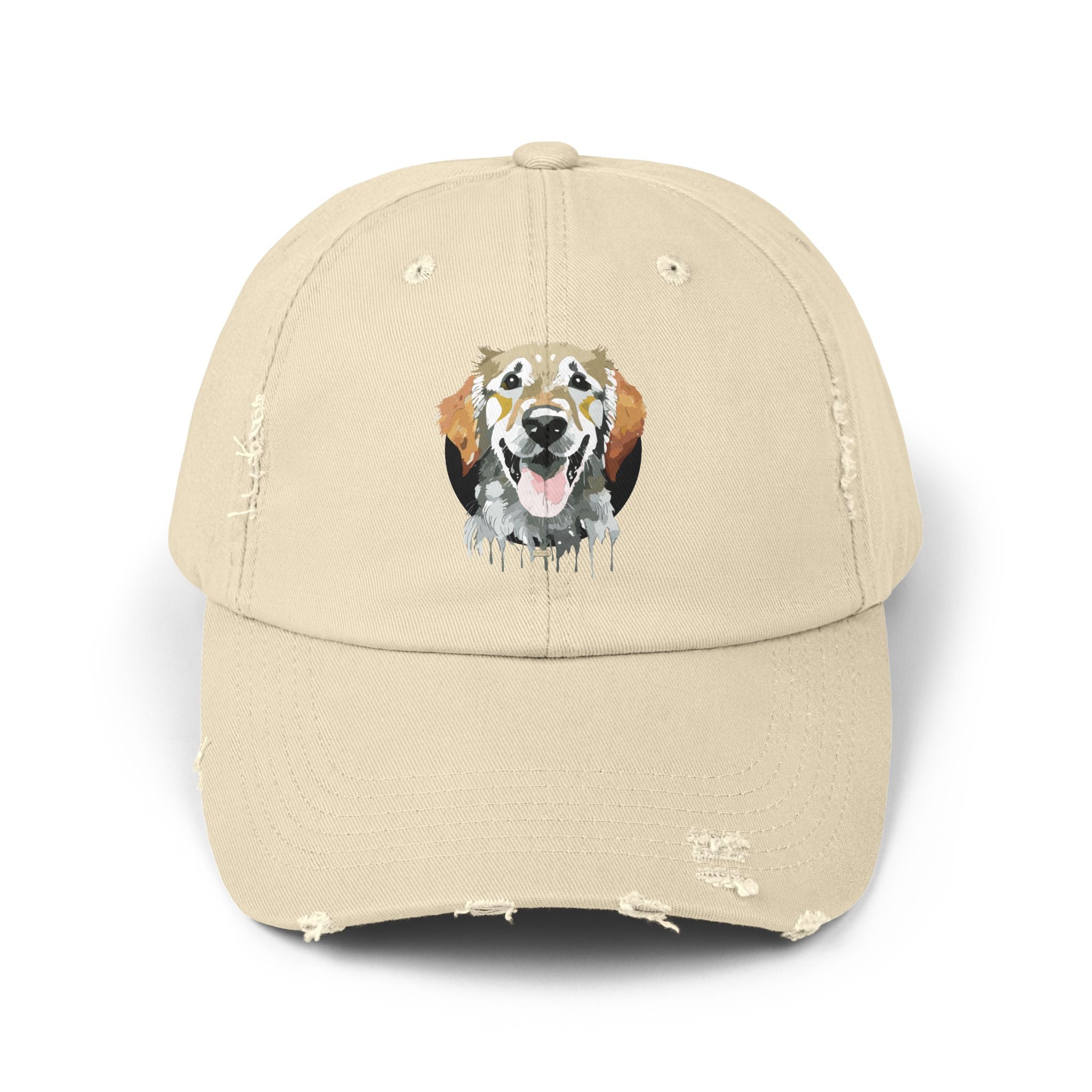 Golden Retriever #1 Distressed Cap