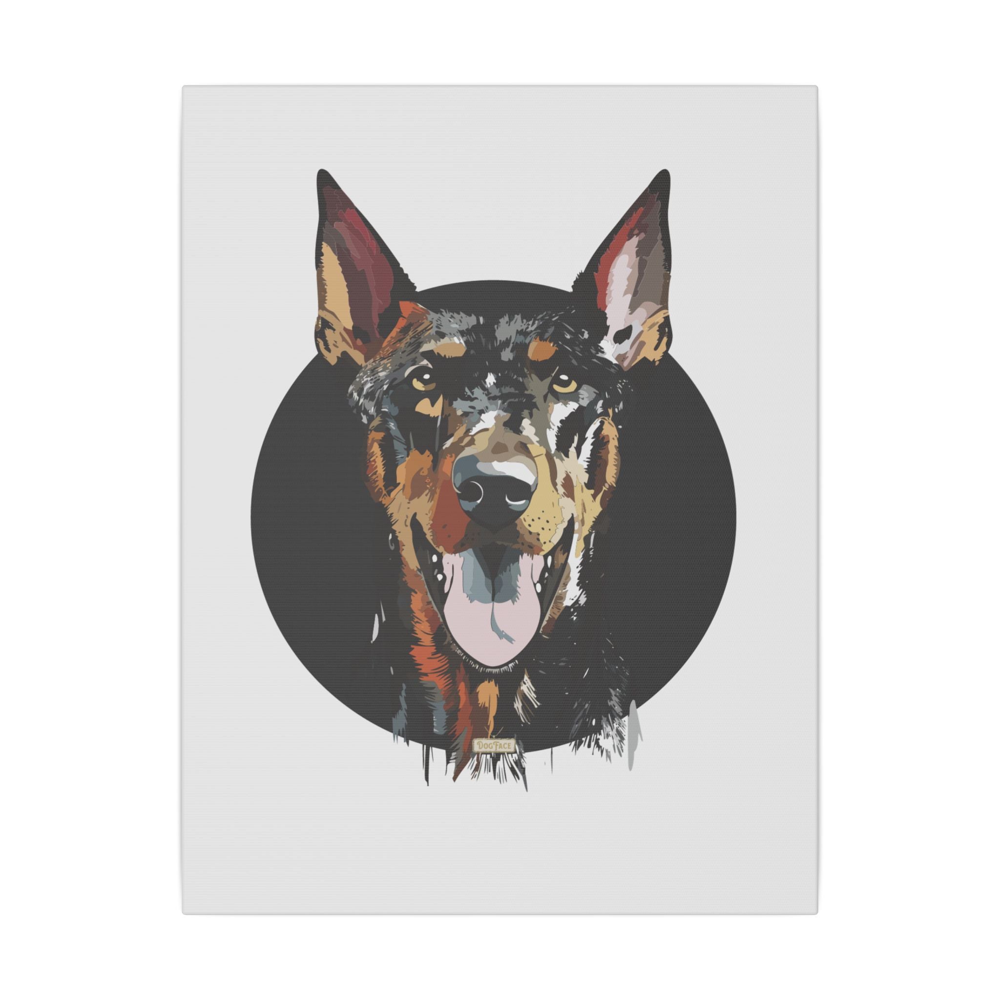 Doberman Pinscher #2 Giclée Print on Canvas