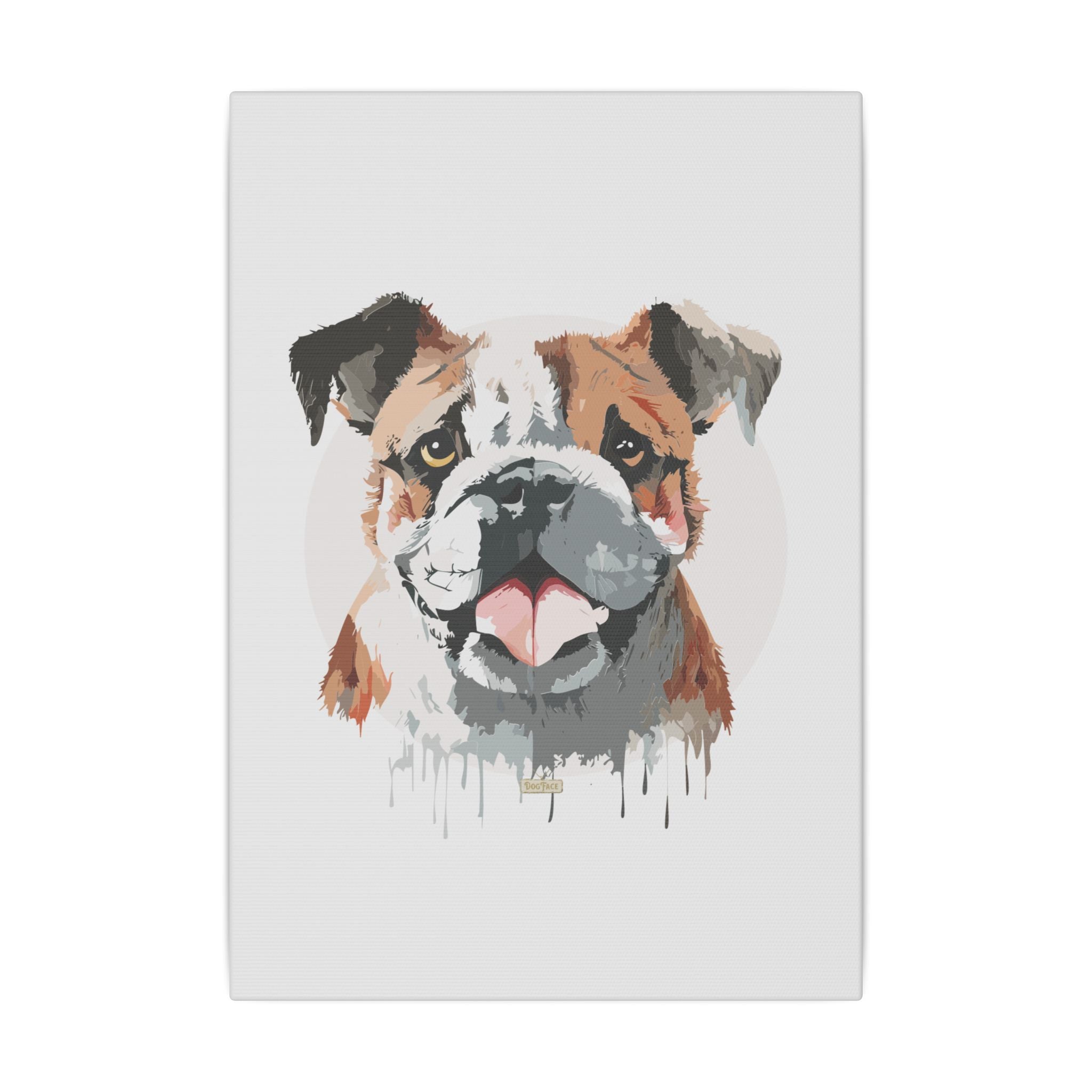 English Bulldog #1 Giclée Print on Canvas