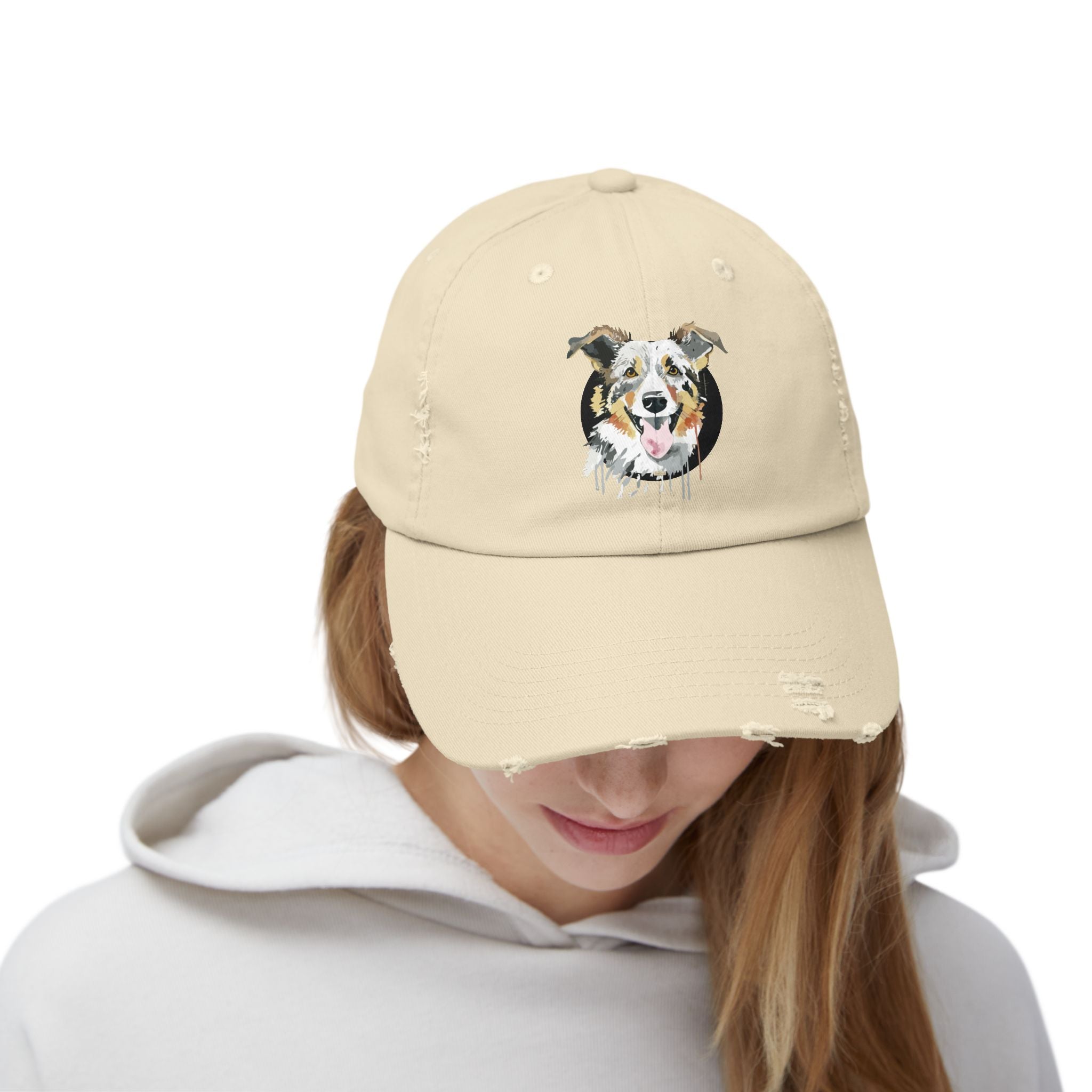 Border Collie #2 Distressed Cap