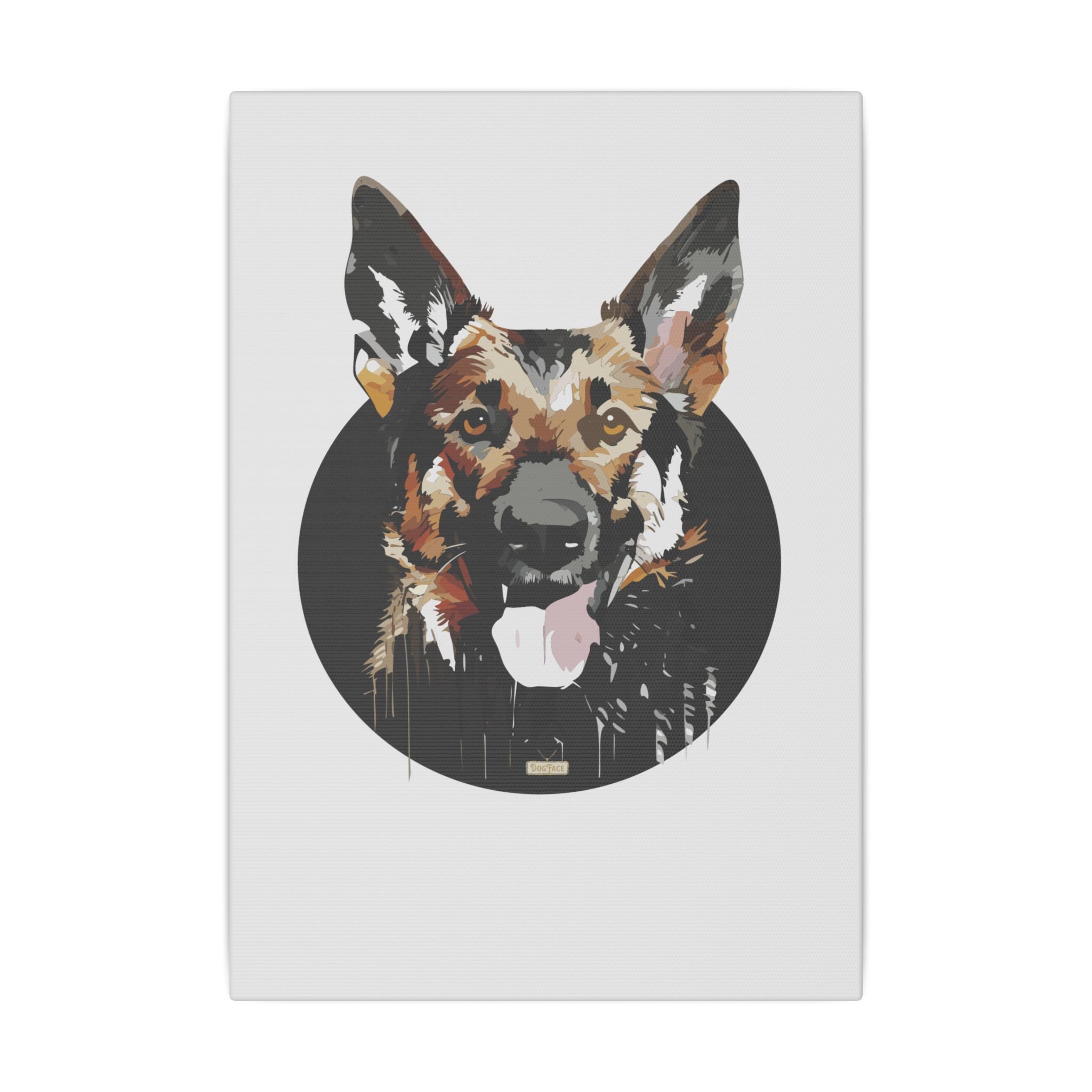 German Shepherd #2 Giclée Print on Canvas