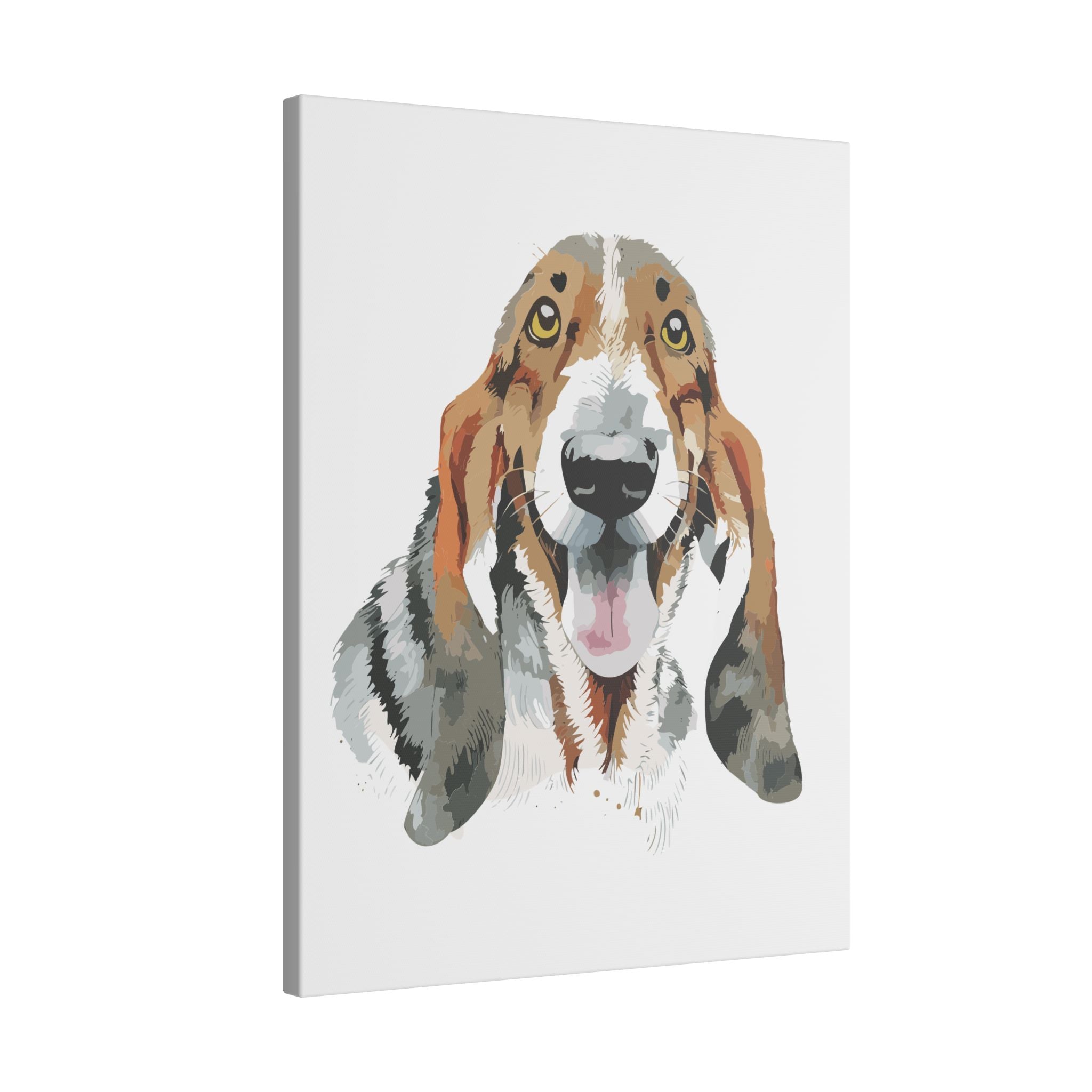 Basset Hound #1 Giclée Print on Canvas