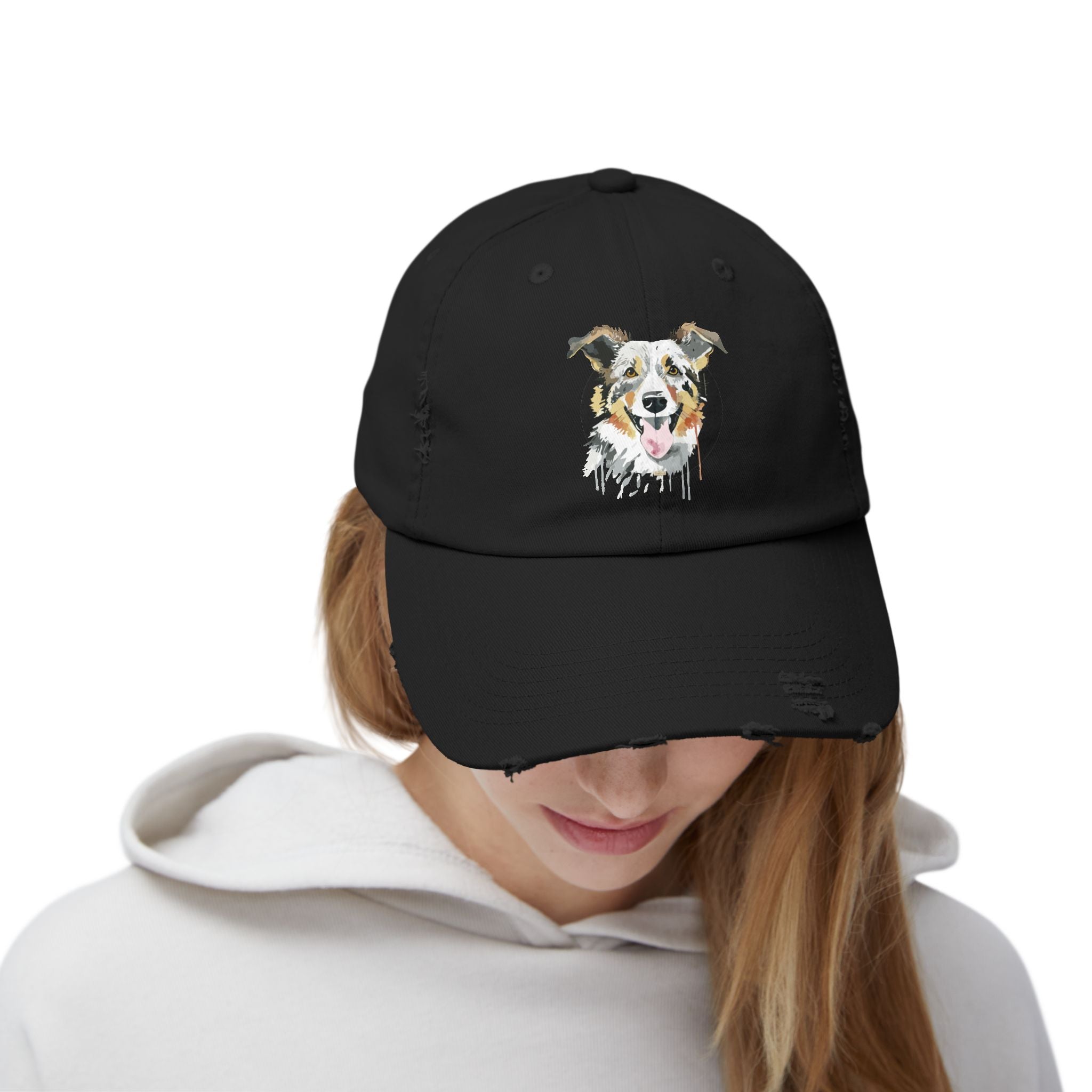 Border Collie #2 Distressed Cap