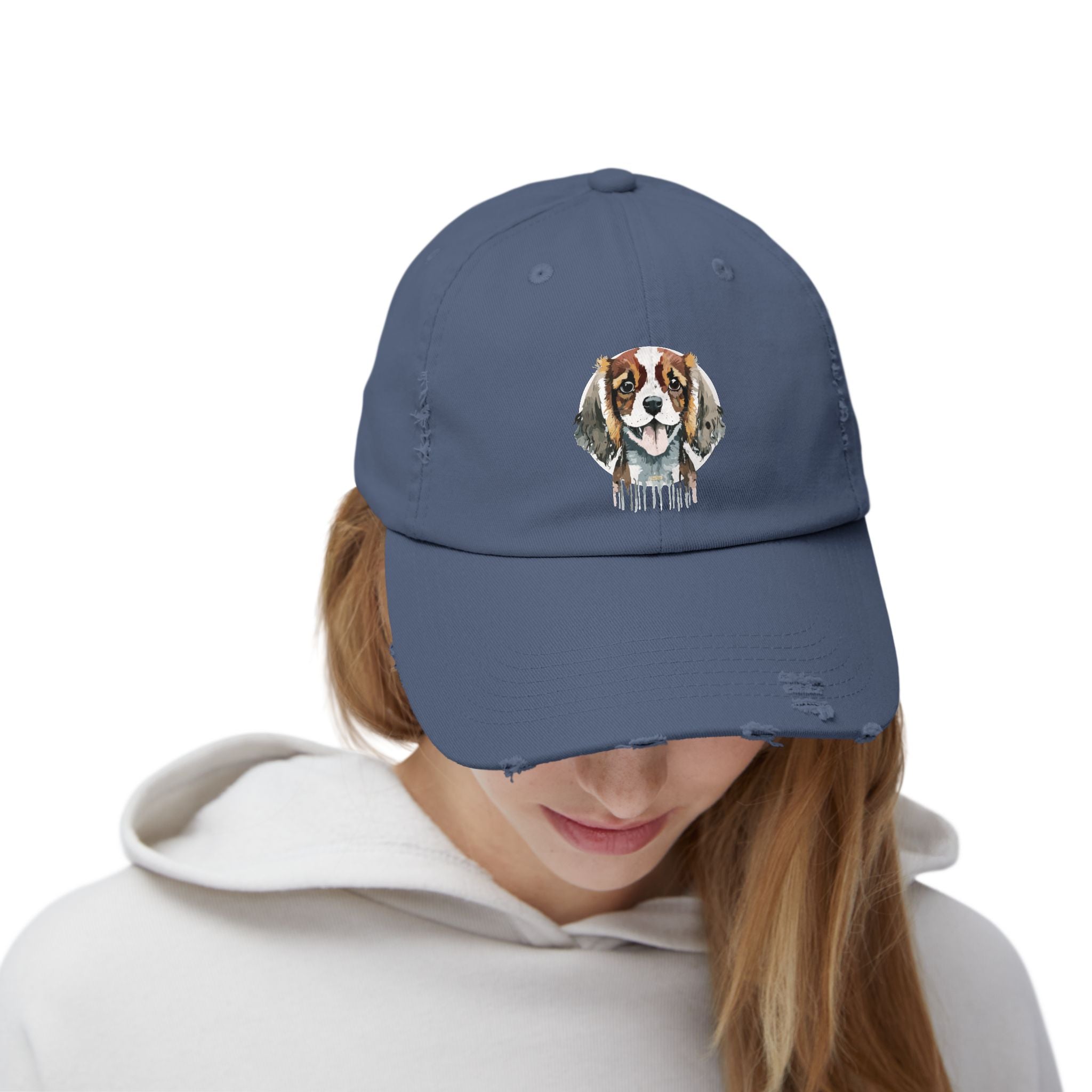 Cavalier King Charles #2 Distressed Cap