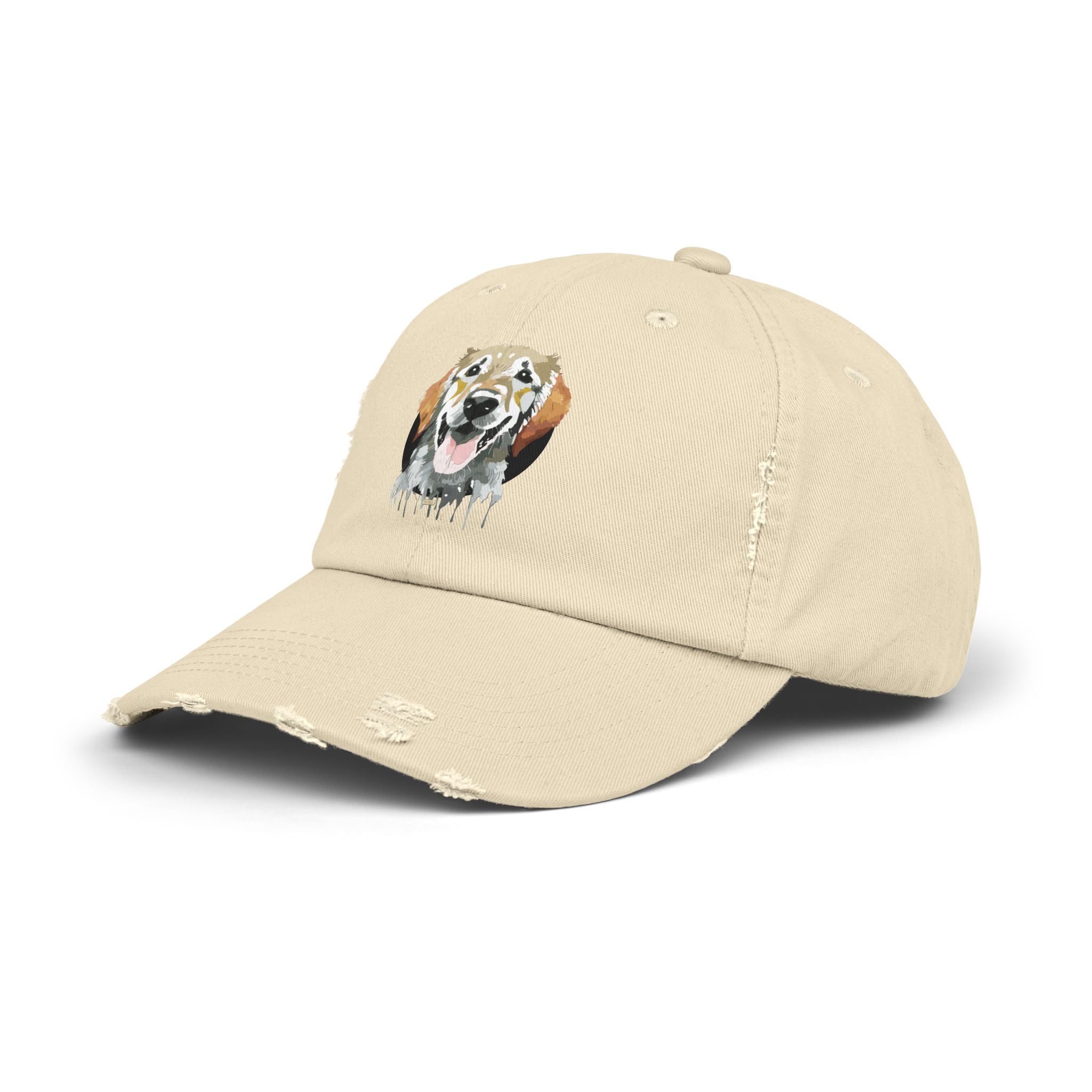 Golden Retriever #1 Distressed Cap