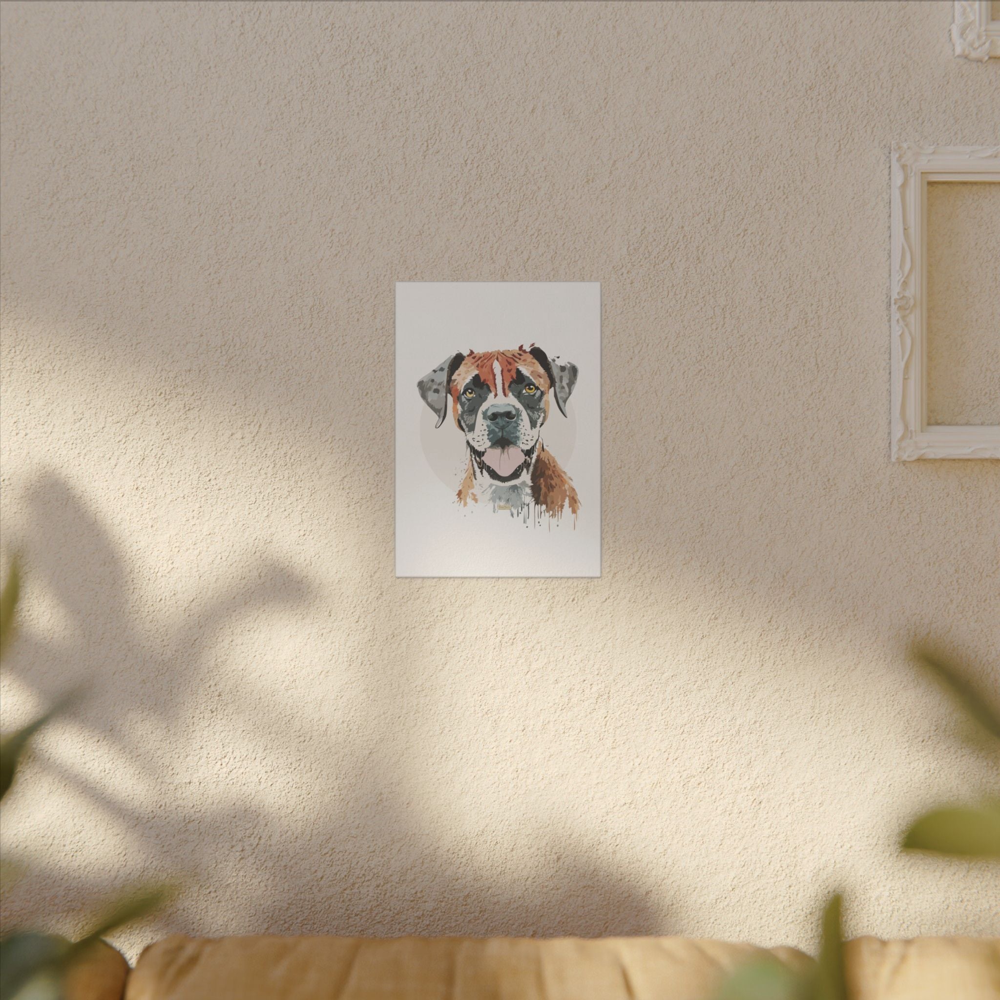 Boxer #1 Giclée Print on Canvas