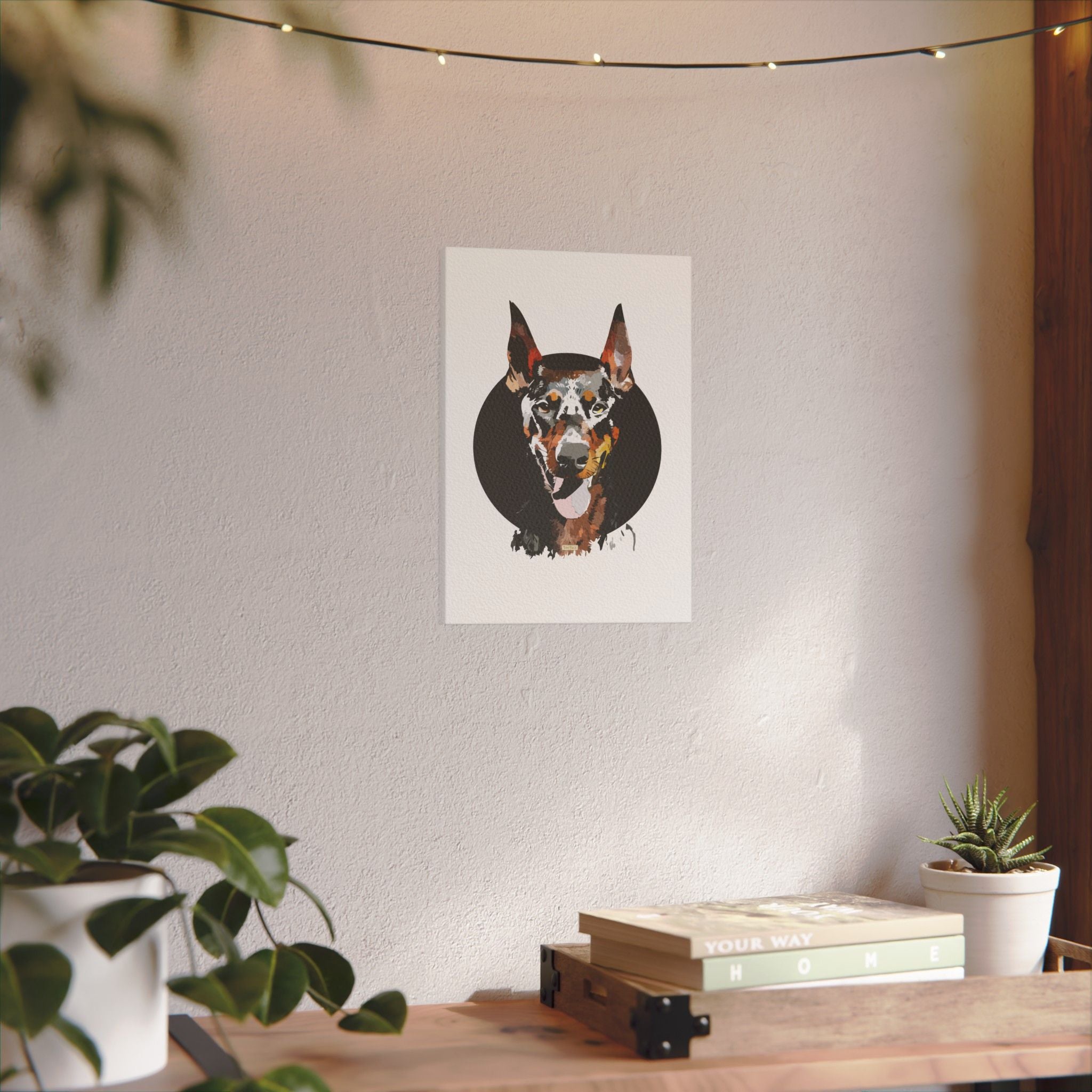 Doberman Pinscher #1 Giclée Print on Canvas