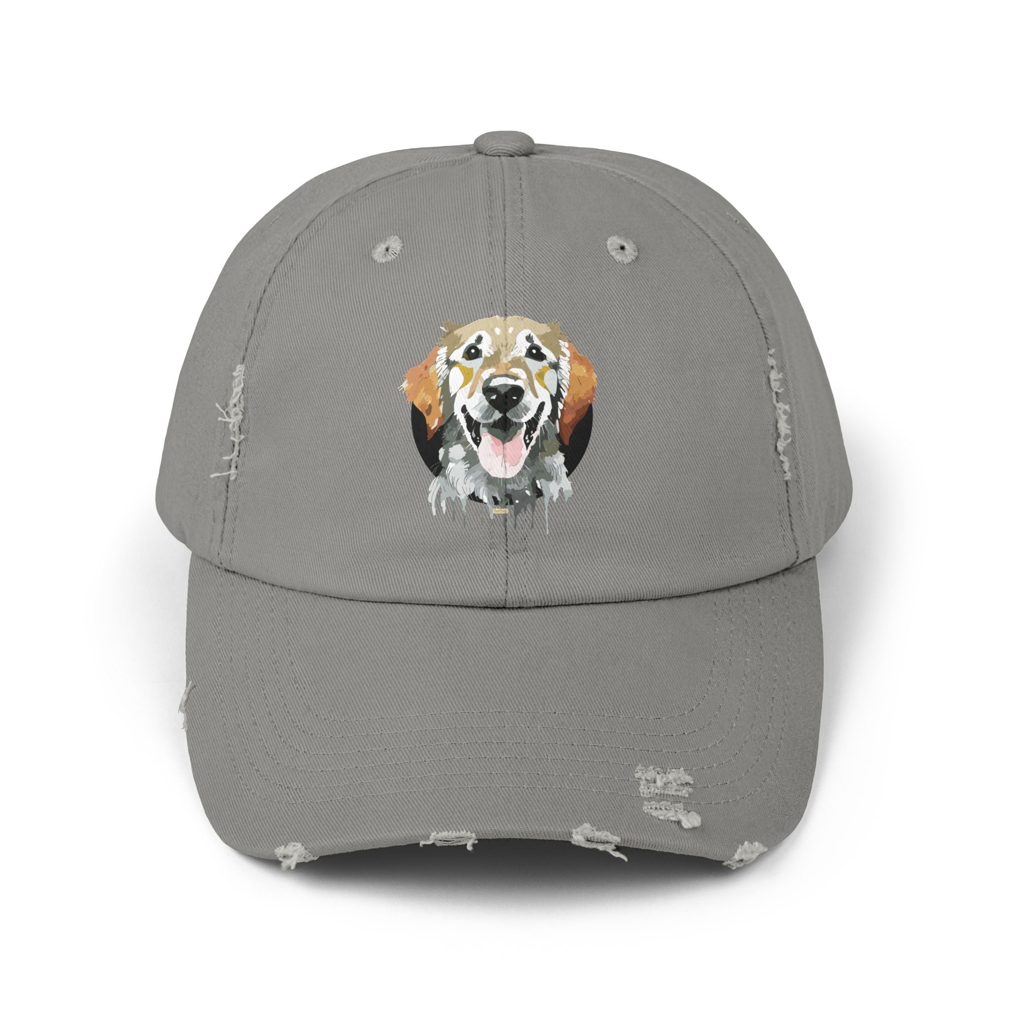 Golden Retriever #1 Distressed Cap