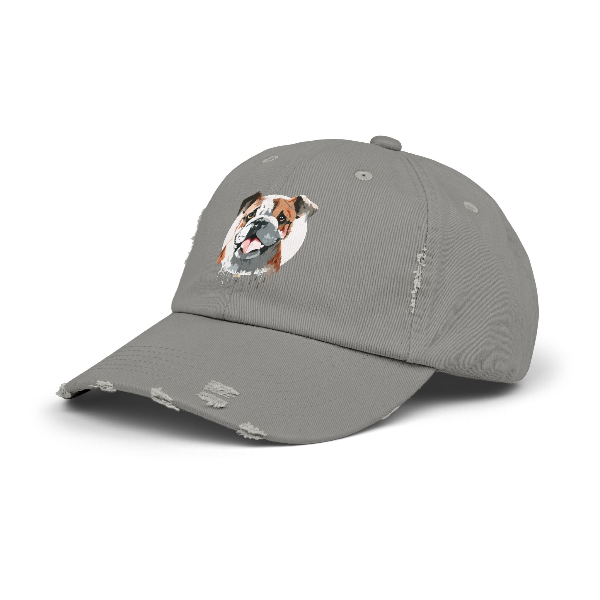 English Bulldog #1 Distressed Cap