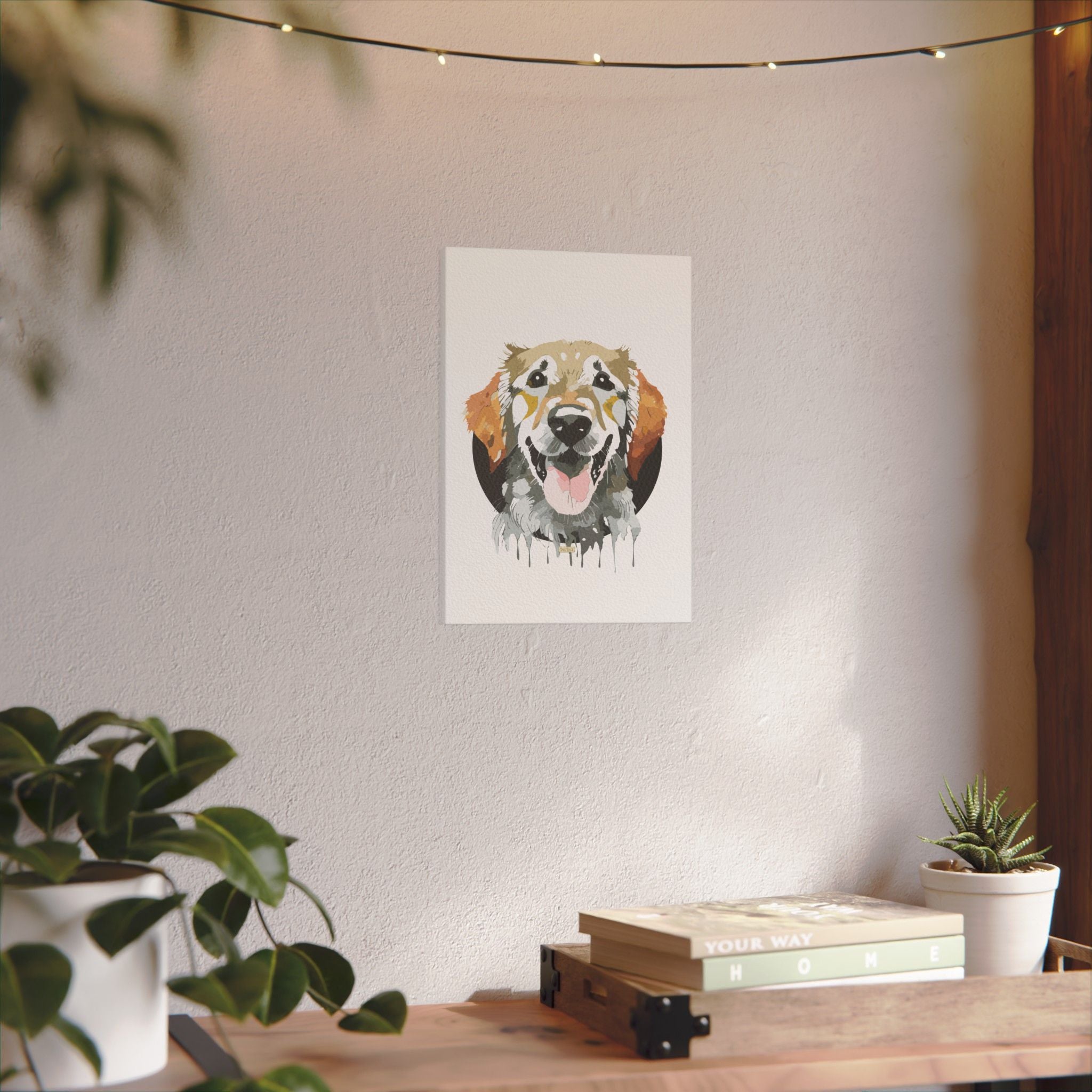 Golden Retriever #1 Giclée Print on Canvas