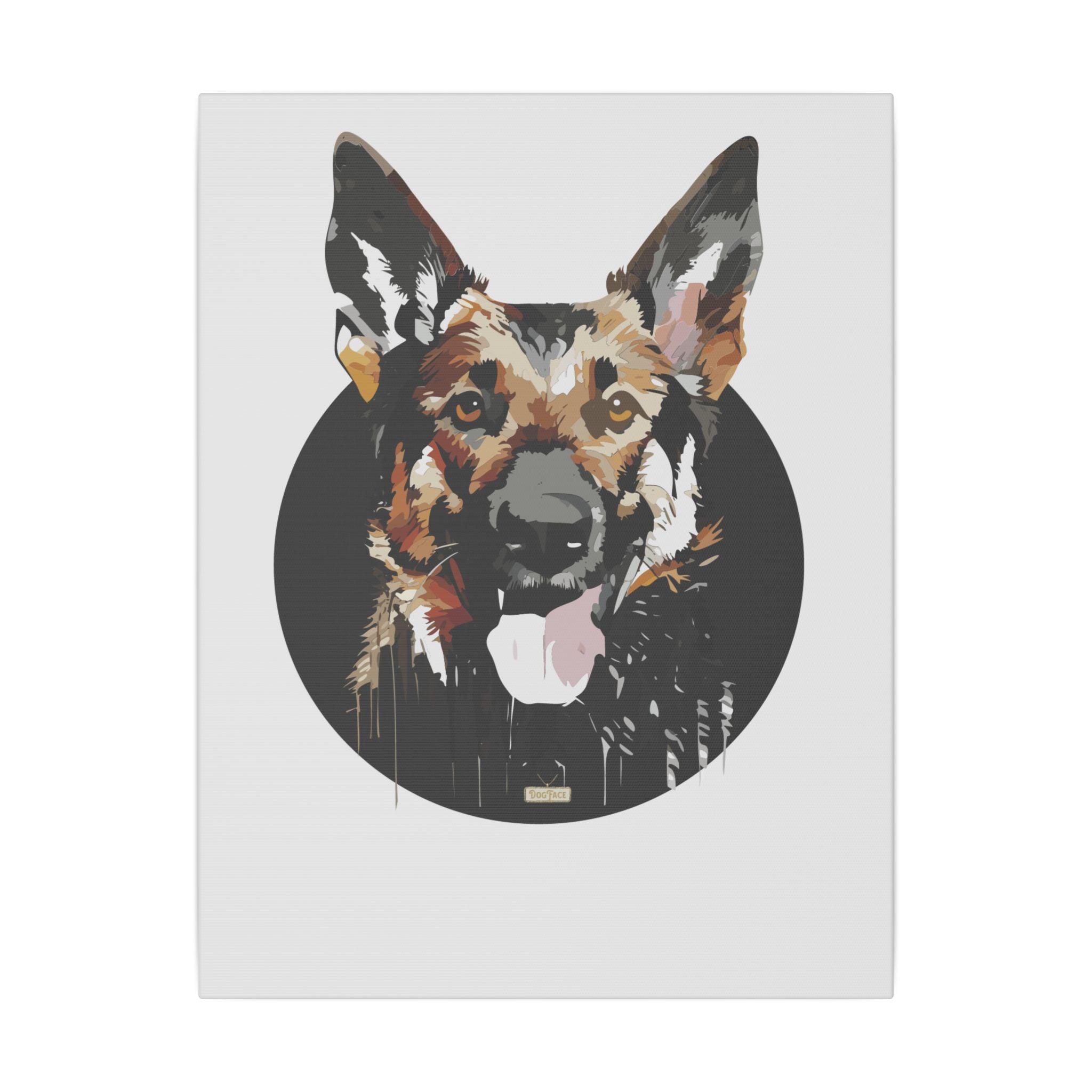 German Shepherd #2 Giclée Print on Canvas