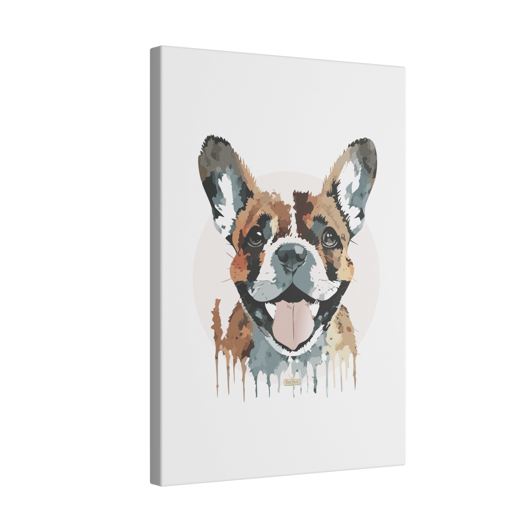 French Bulldog #1 Giclée Print on Canvas