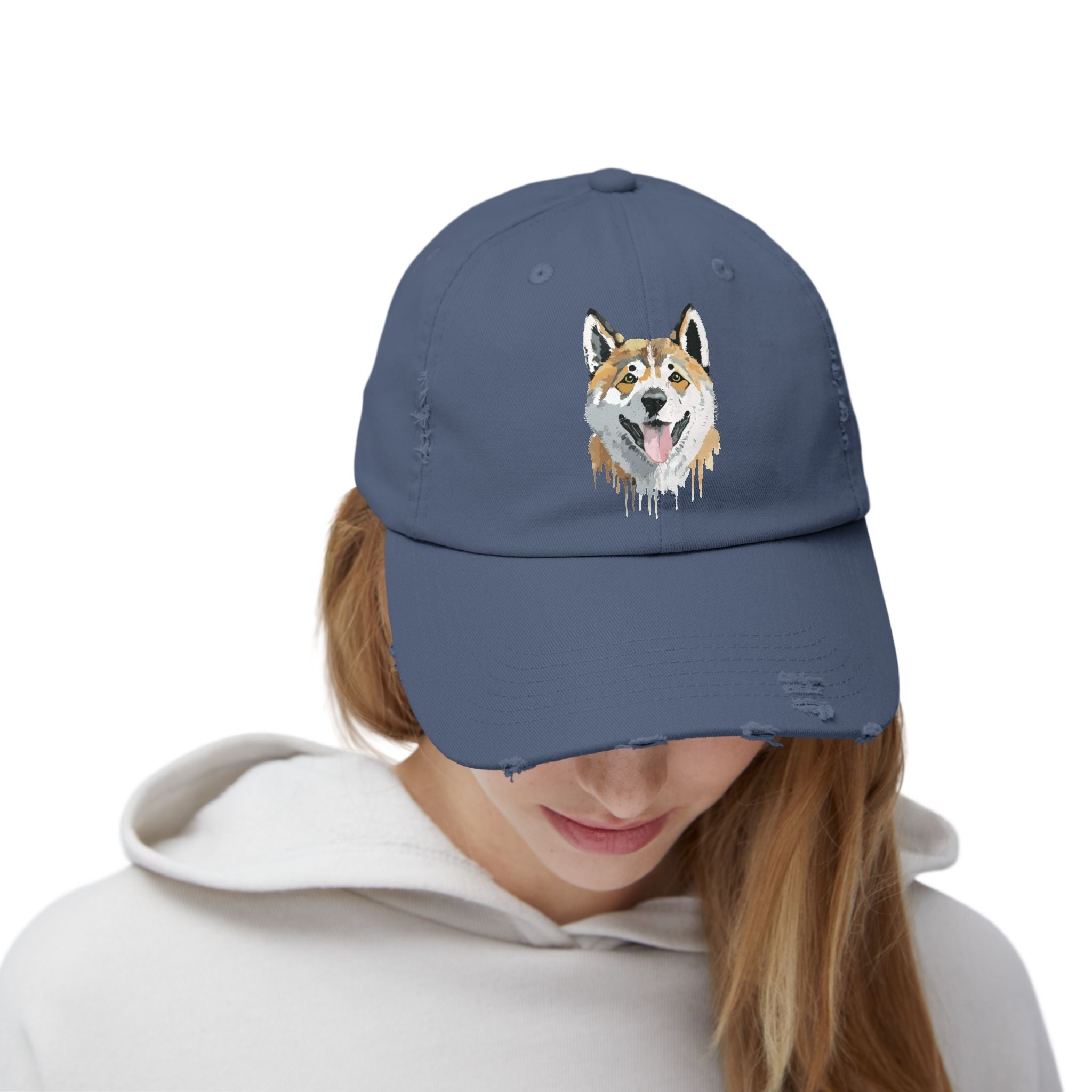 Akita #2 Distressed Cap