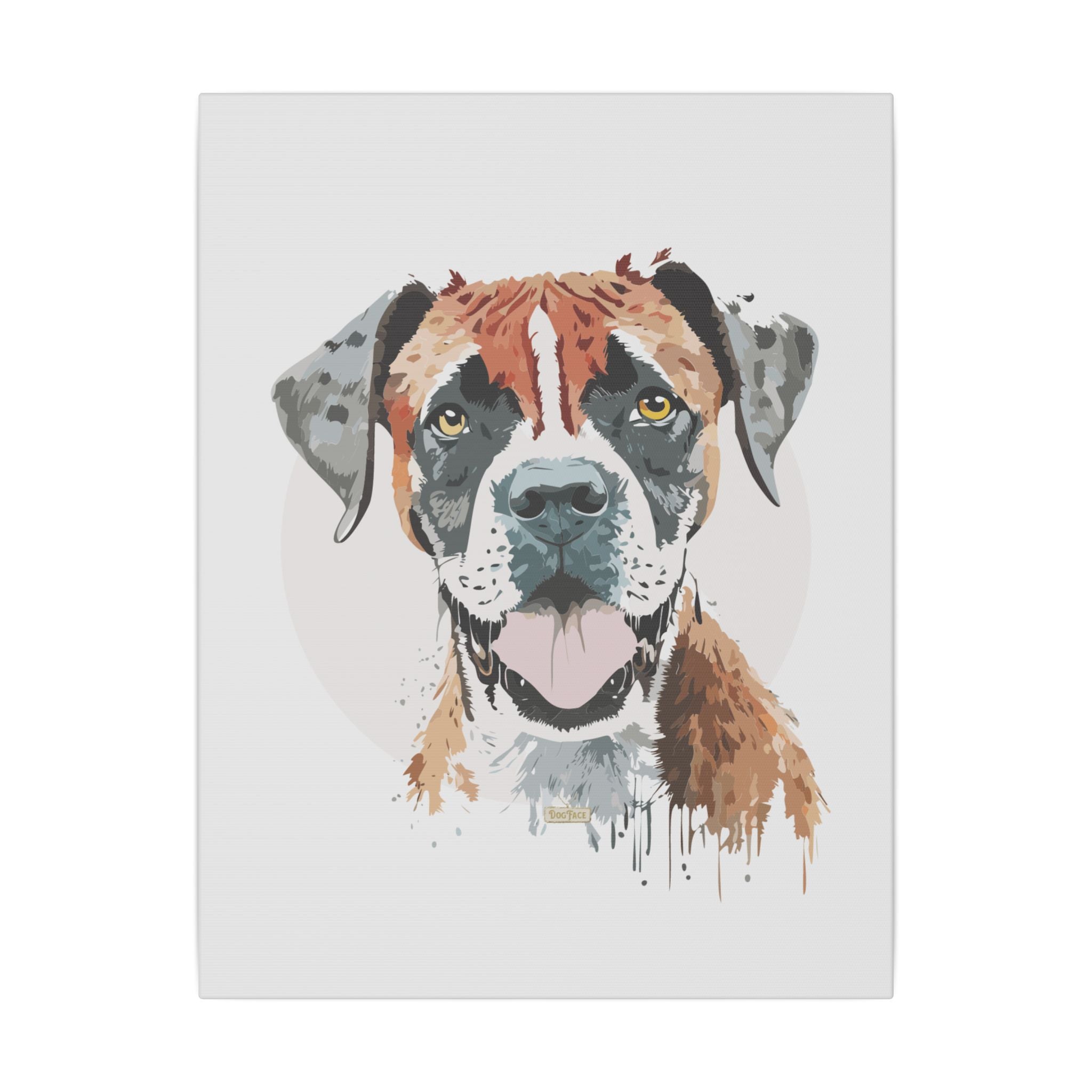 Boxer #1 Giclée Print on Canvas