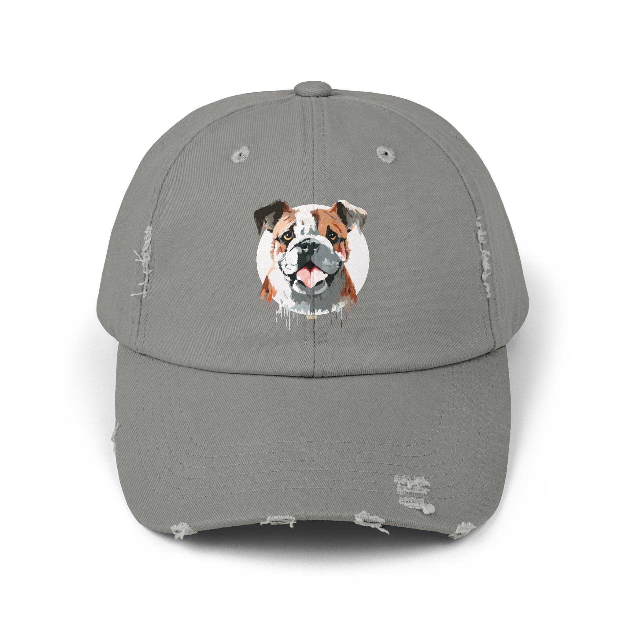 English Bulldog #1 Distressed Cap