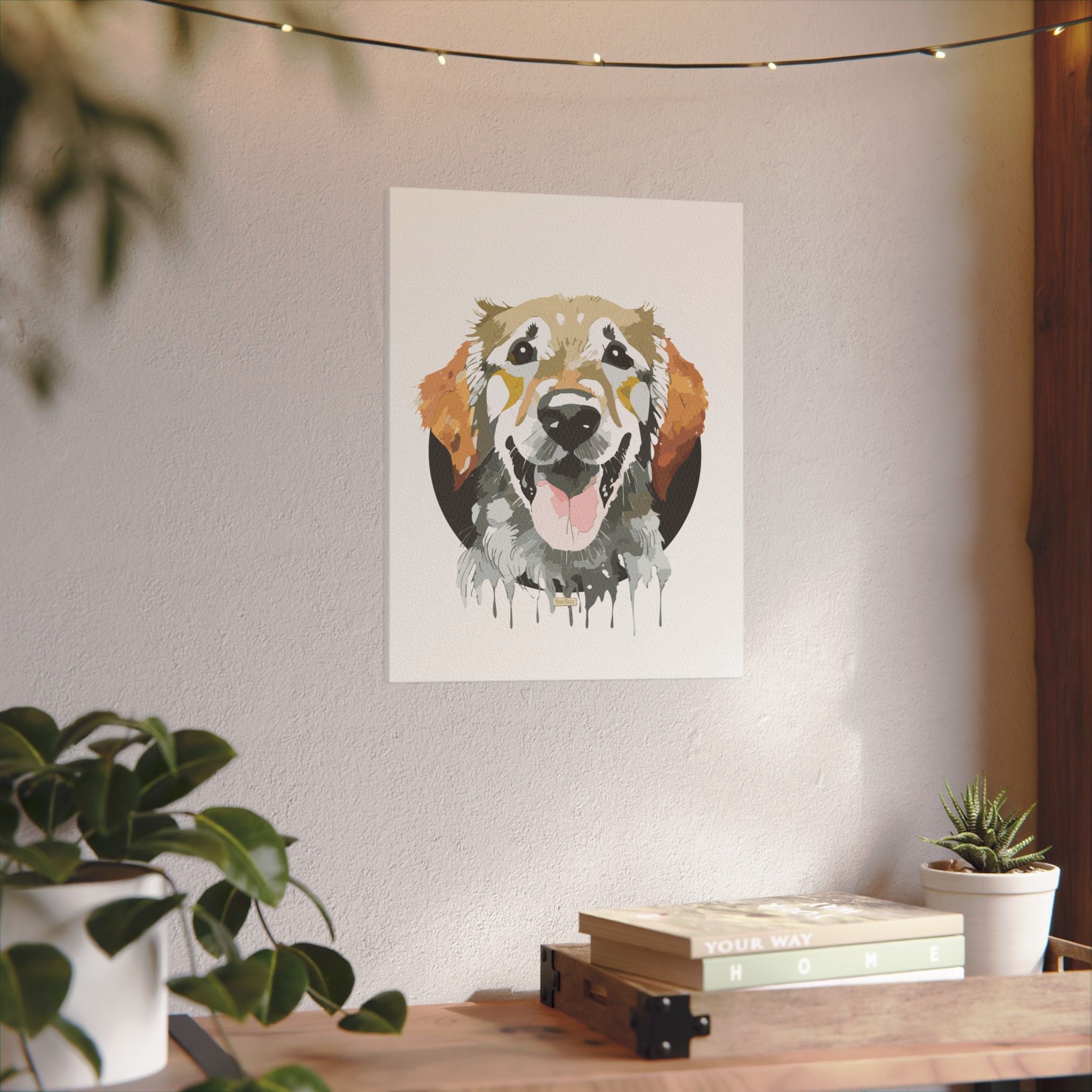 Golden Retriever #1 Giclée Print on Canvas