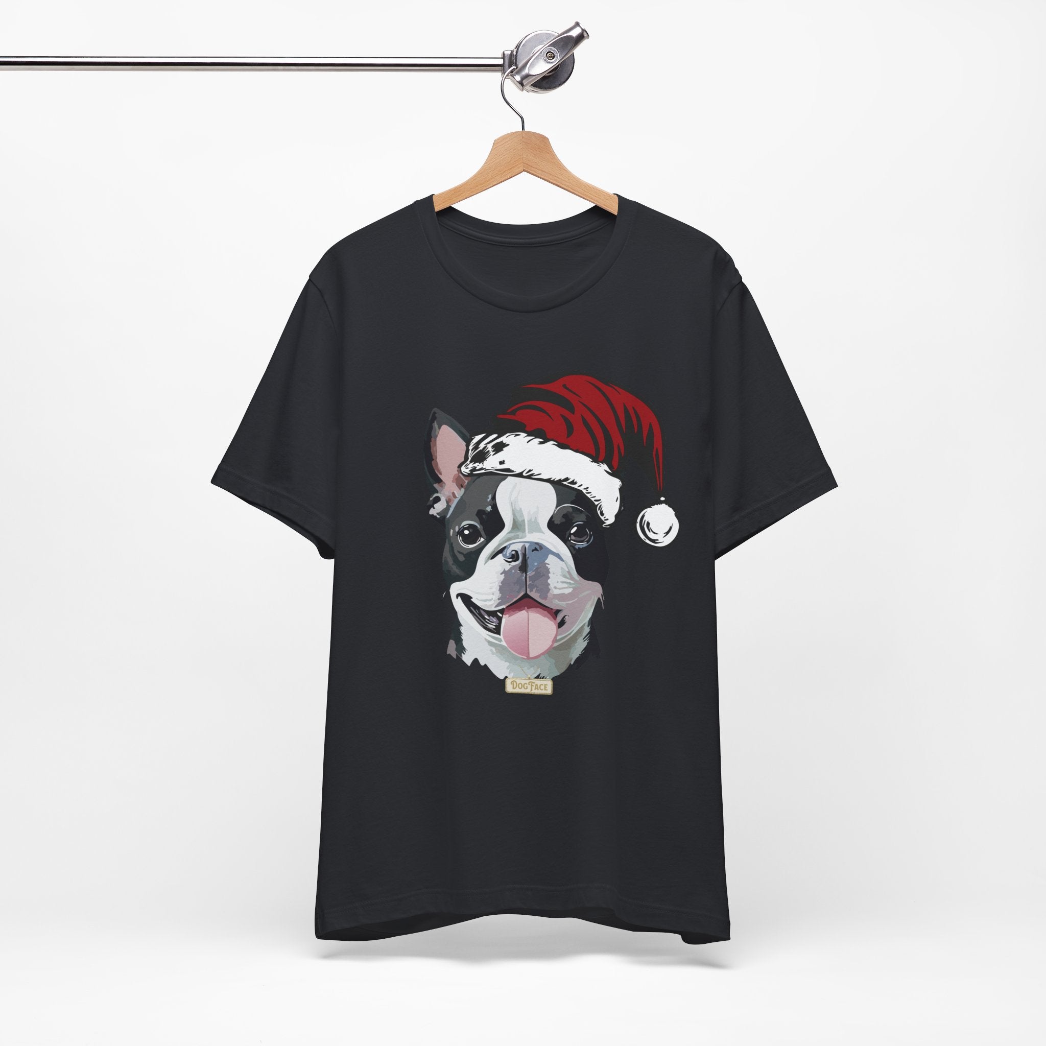 Santa Boston Terrier #1 T-Shirt