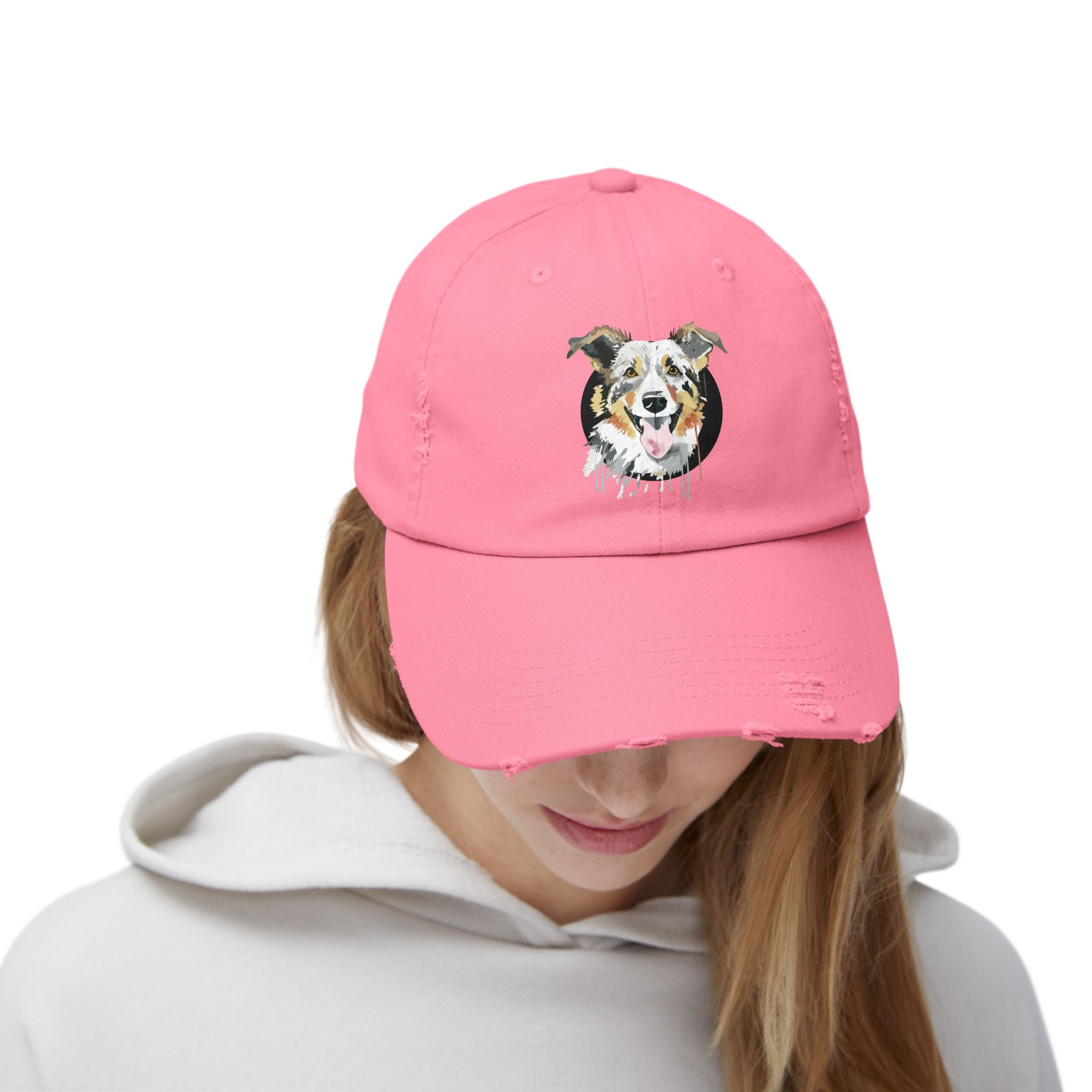 Border Collie #2 Distressed Cap