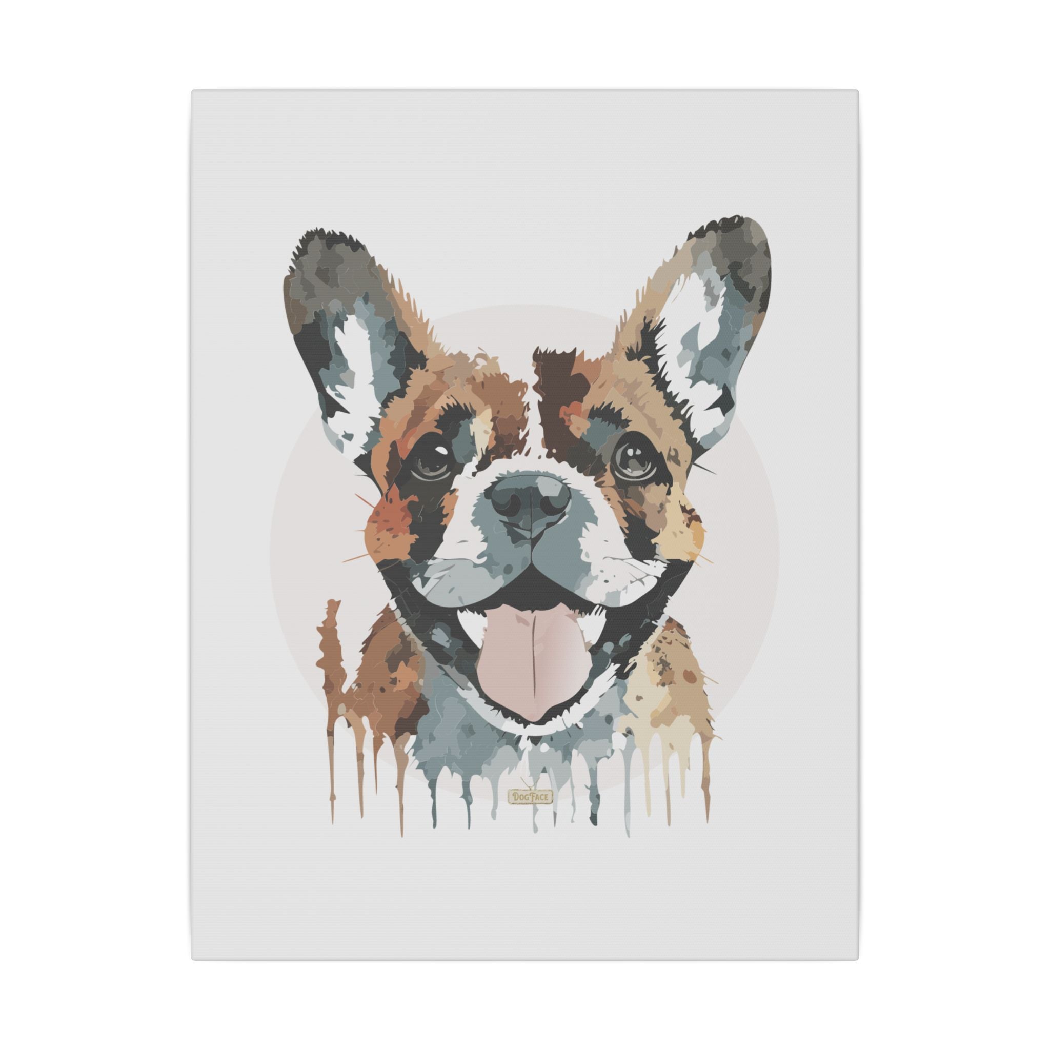 French Bulldog #1 Giclée Print on Canvas