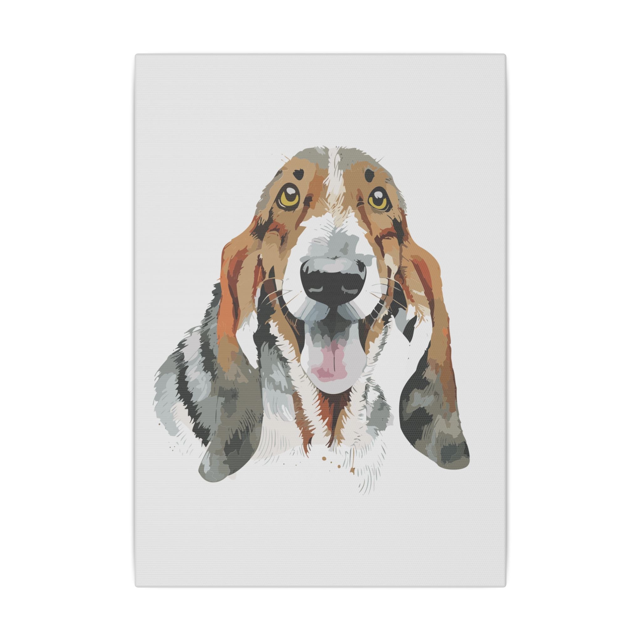 Basset Hound #1 Giclée Print on Canvas