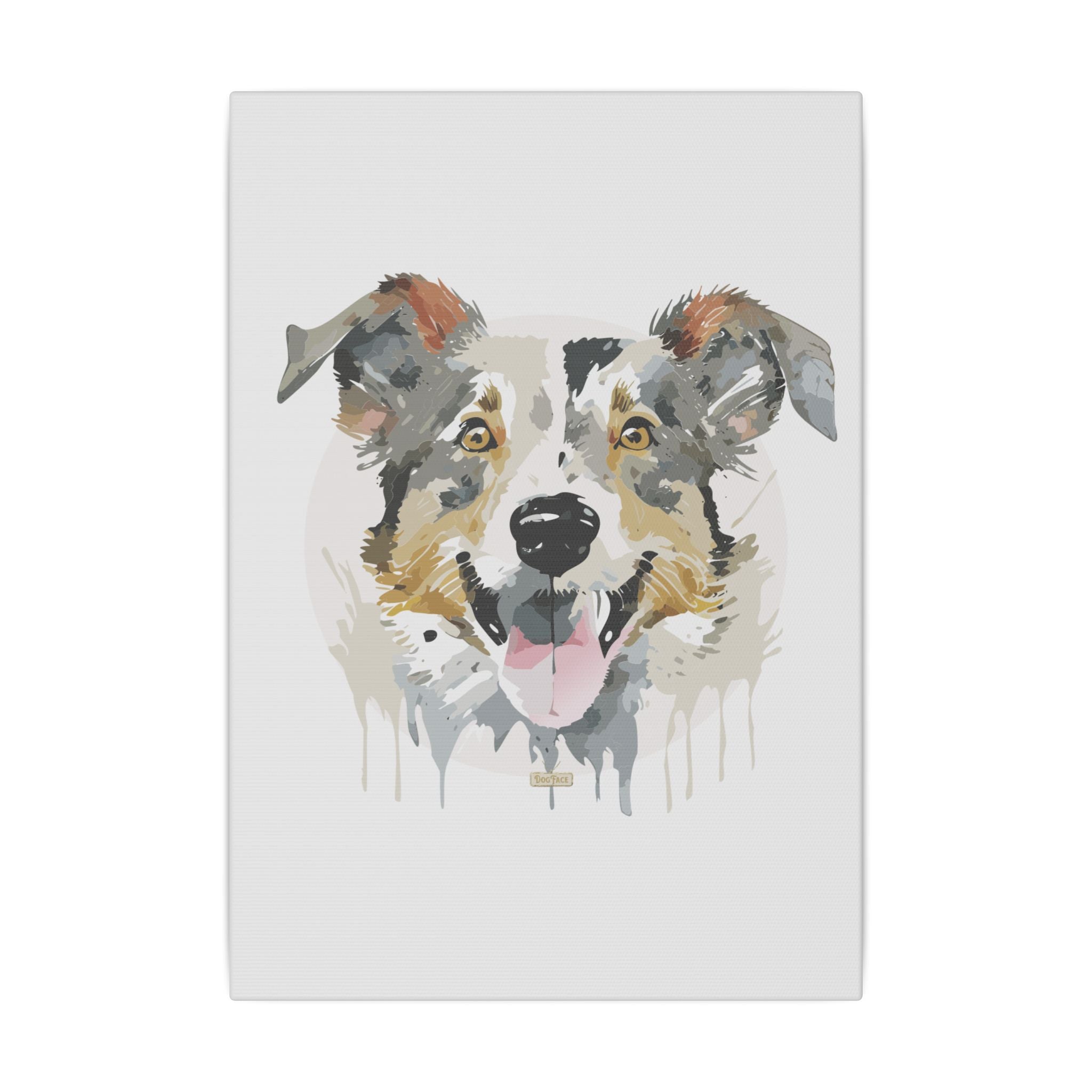 Border Collie #1 Giclée Print on Canvas