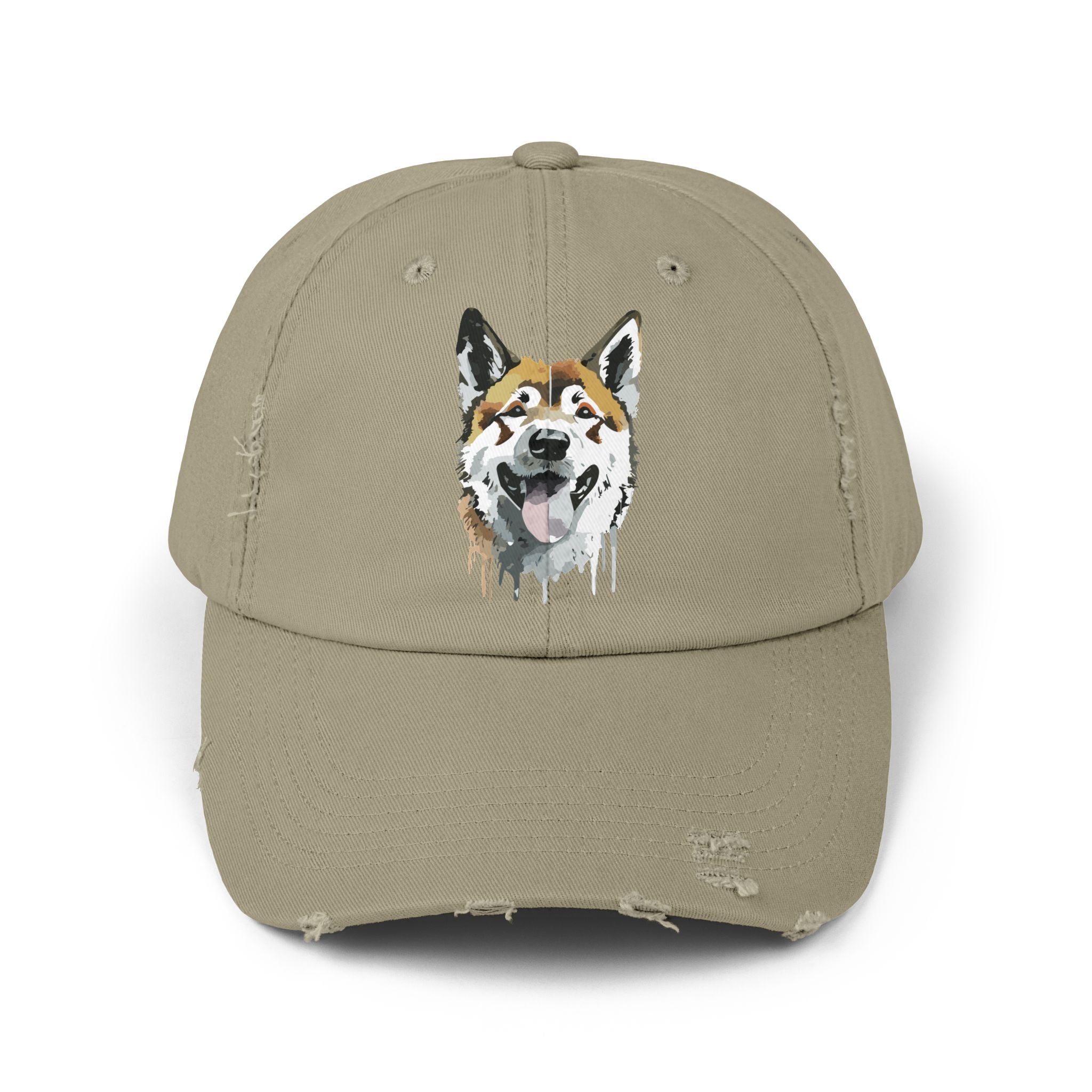 Akita #1 Distressed Cap