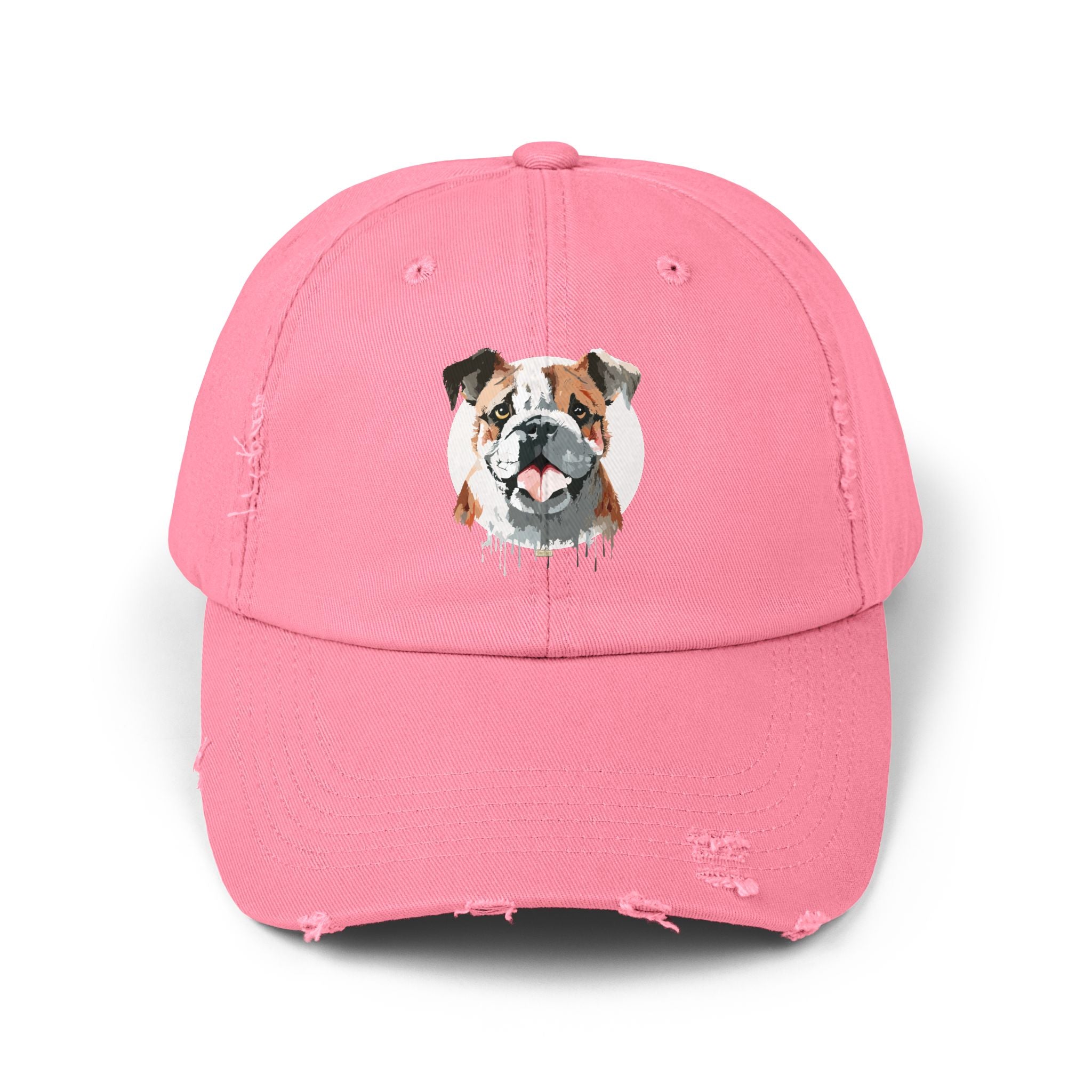 English Bulldog #1 Distressed Cap