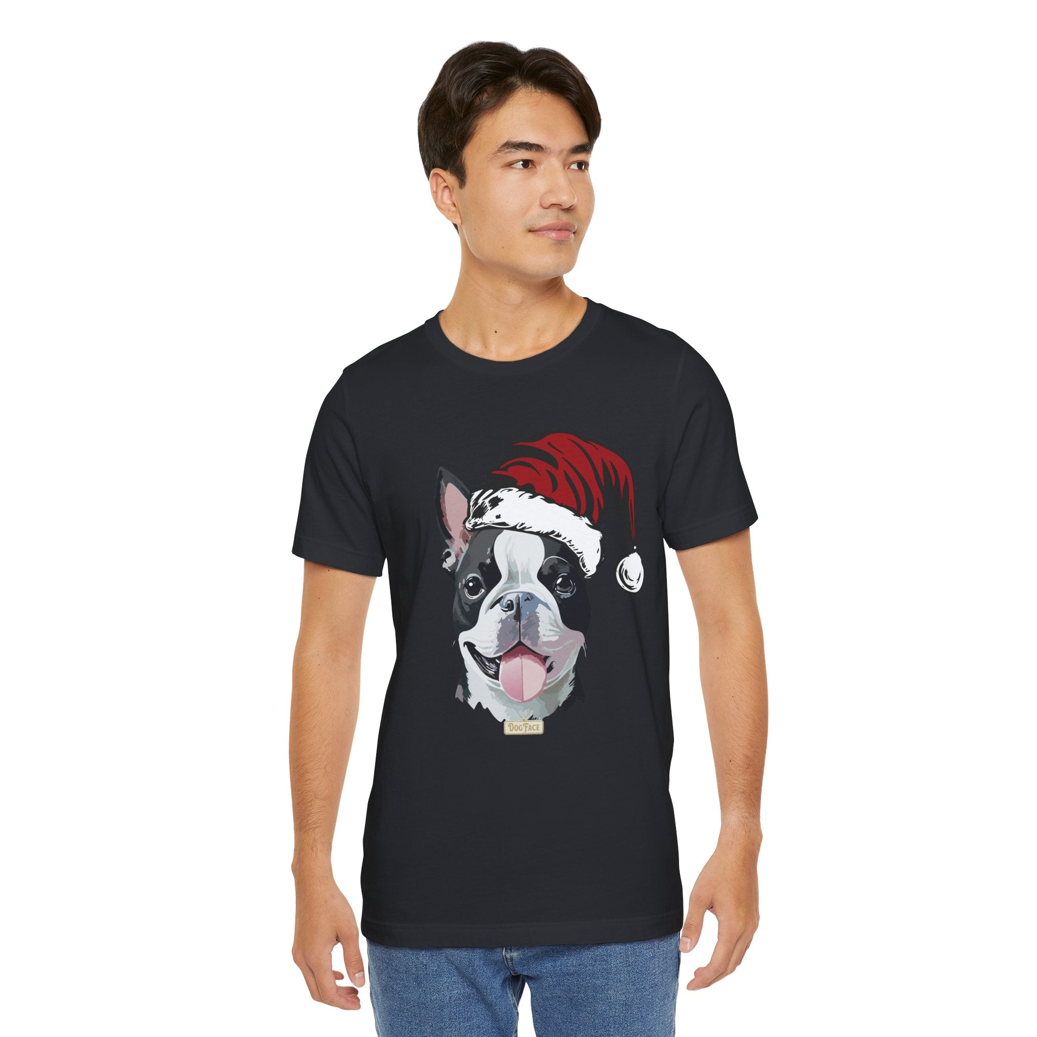 Santa Boston Terrier #1 T-Shirt