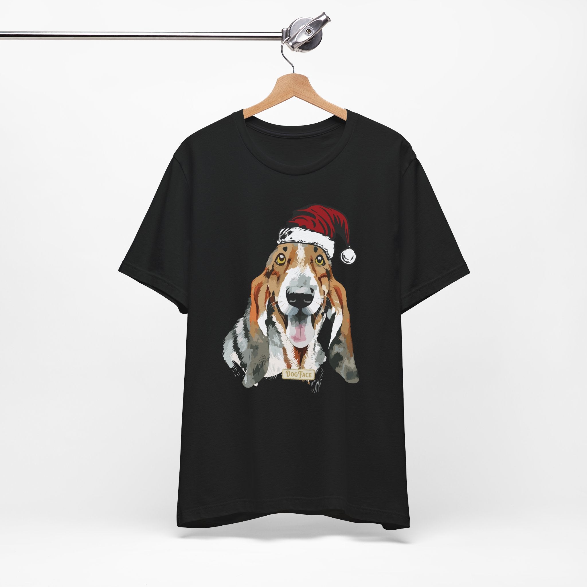 Santa Basset Hound #1 T-Shirt