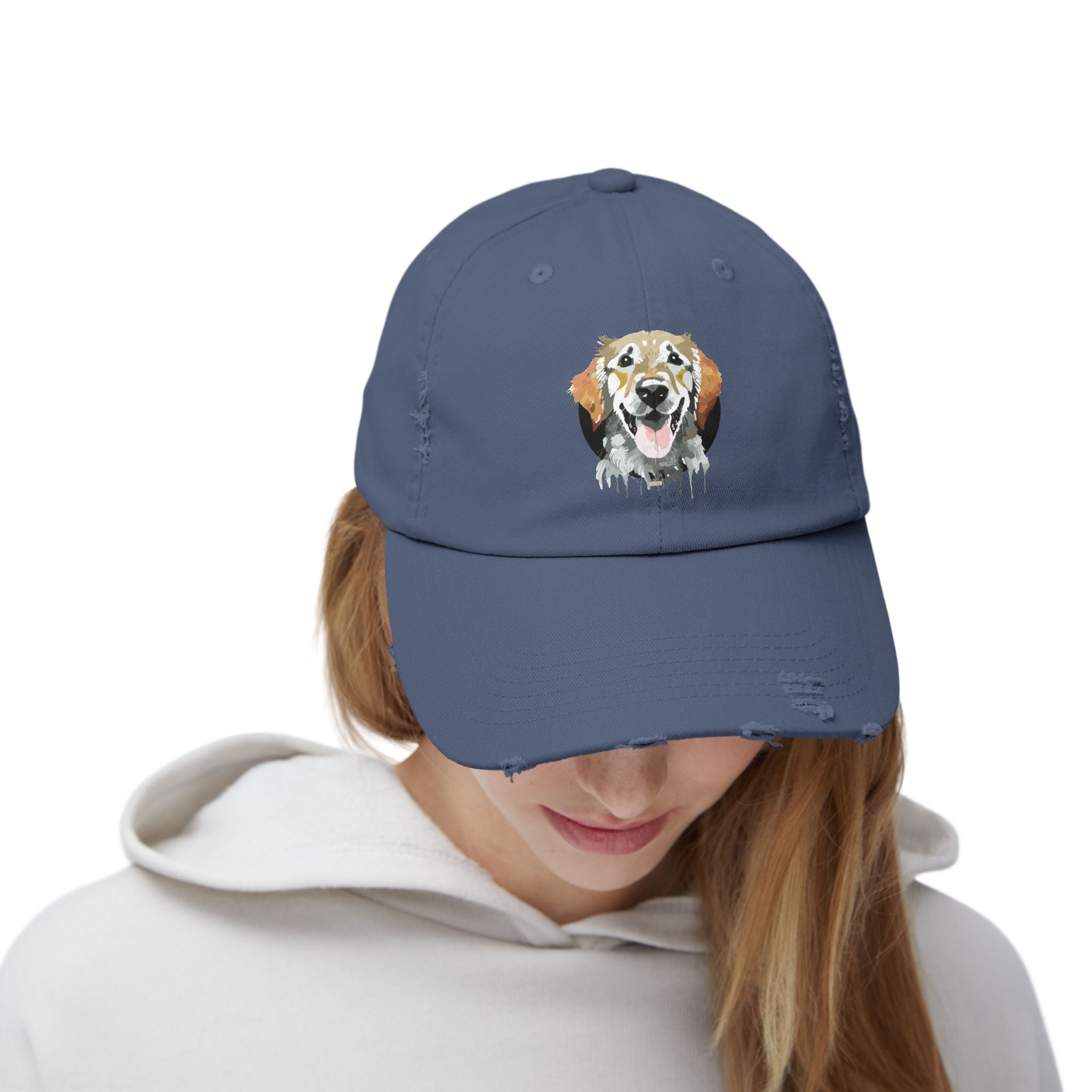 Golden Retriever #1 Distressed Cap