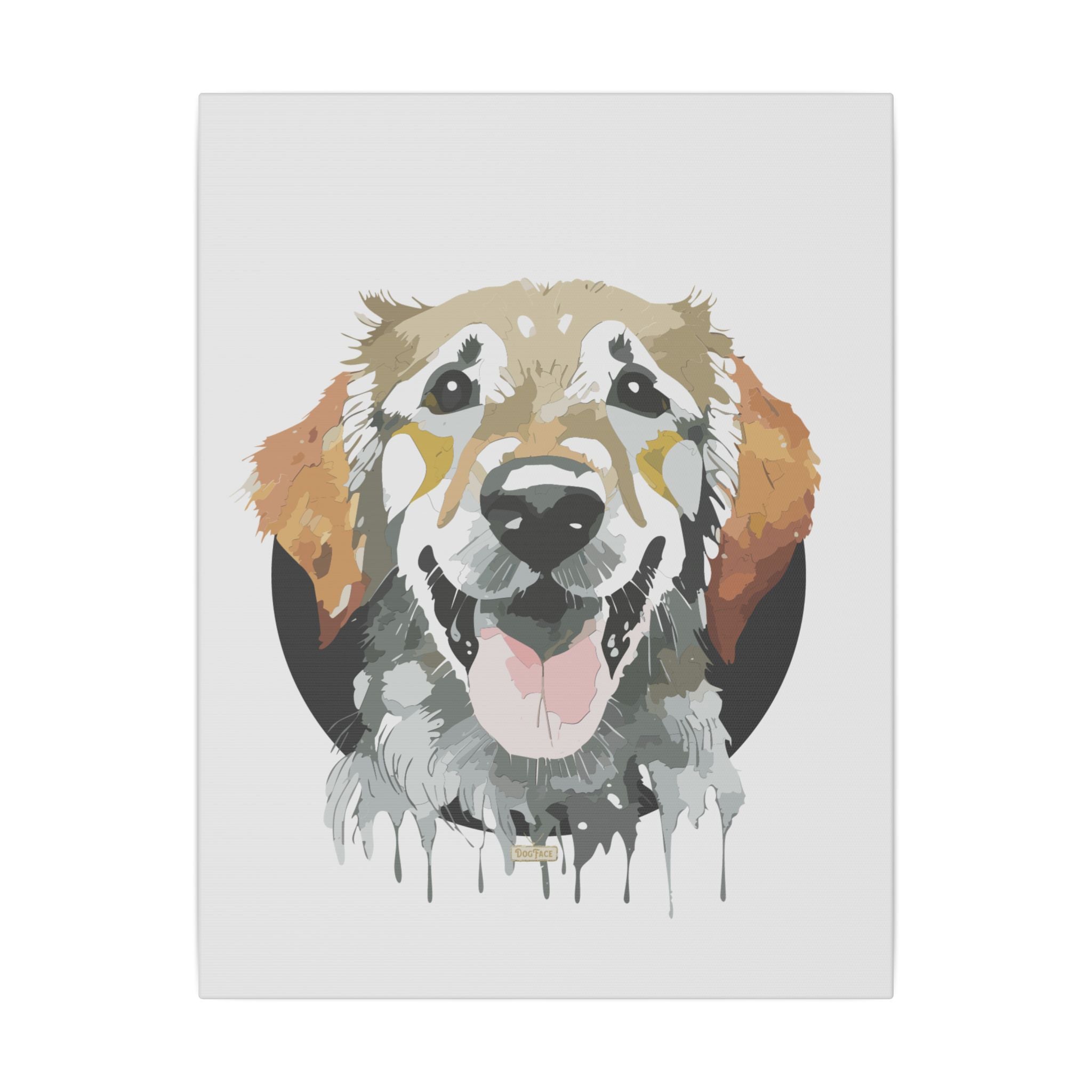 Golden Retriever #1 Giclée Print on Canvas