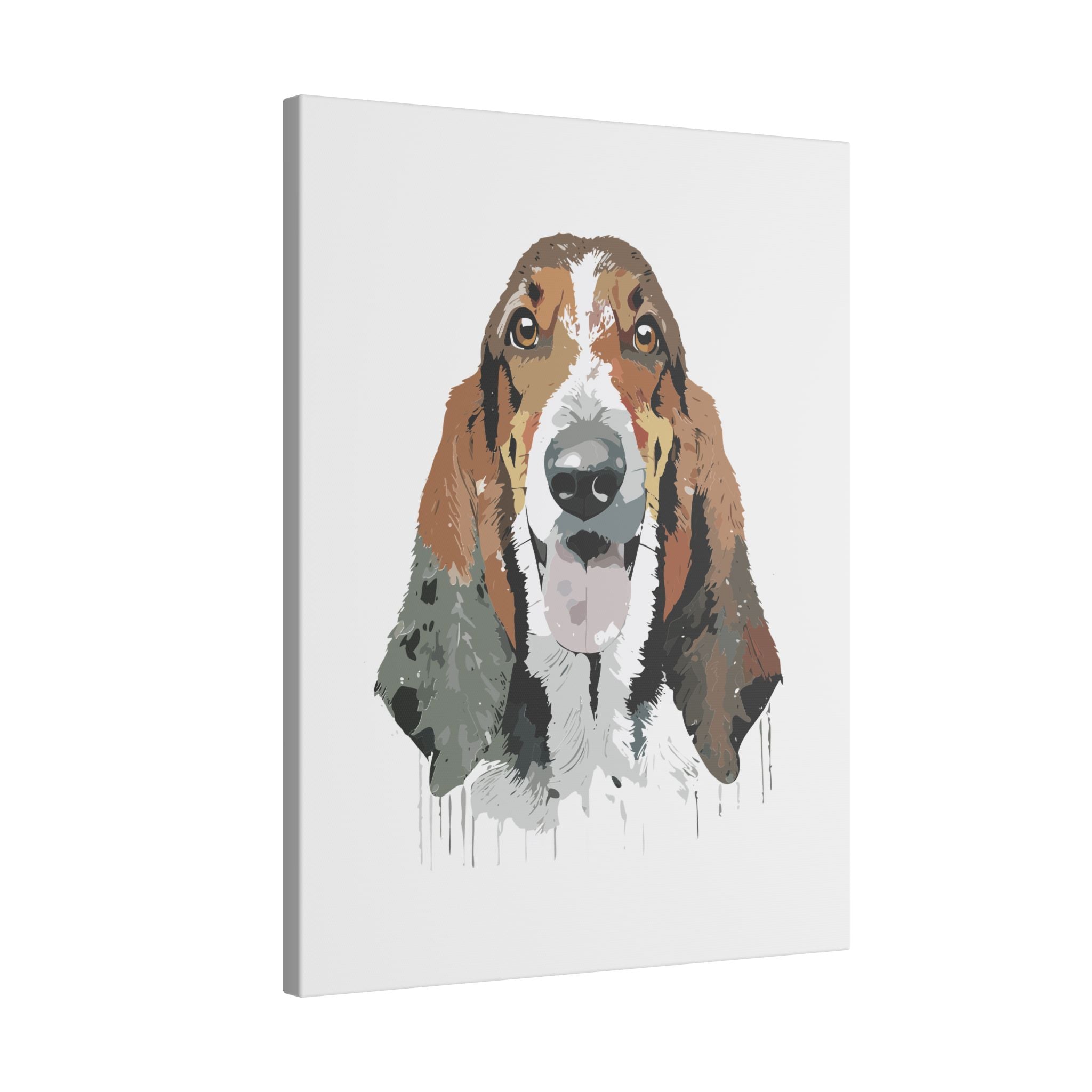 Basset Hound #2 Giclée Print on Canvas