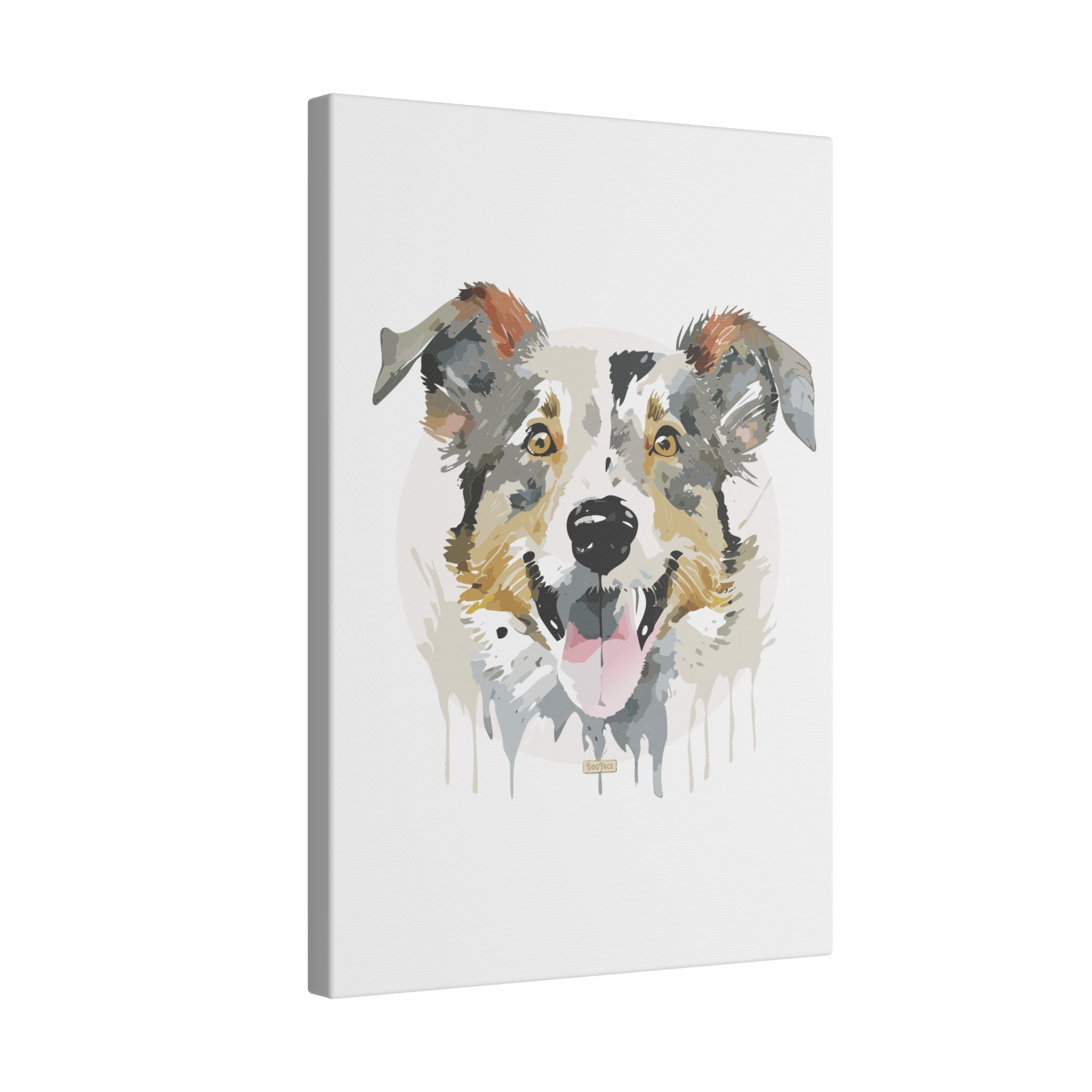 Border Collie #1 Giclée Print on Canvas