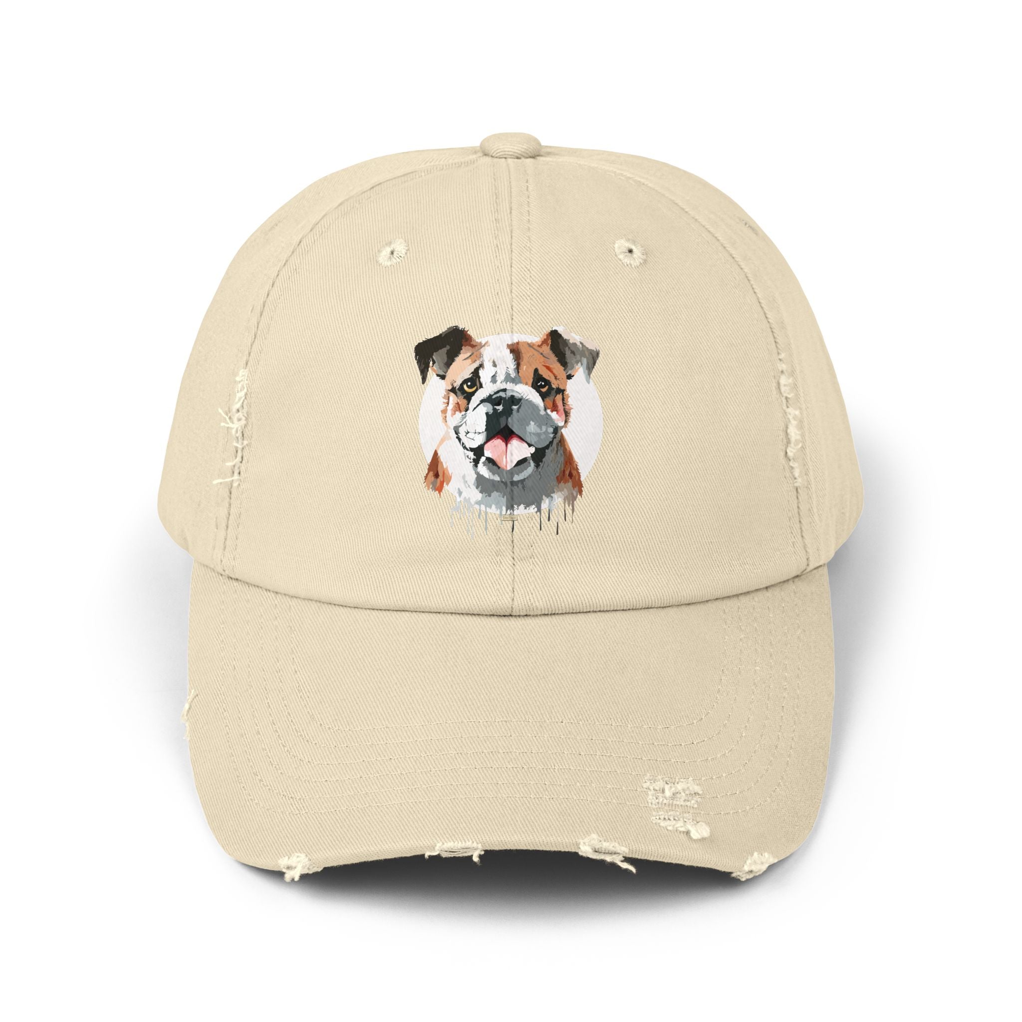 English Bulldog #1 Distressed Cap