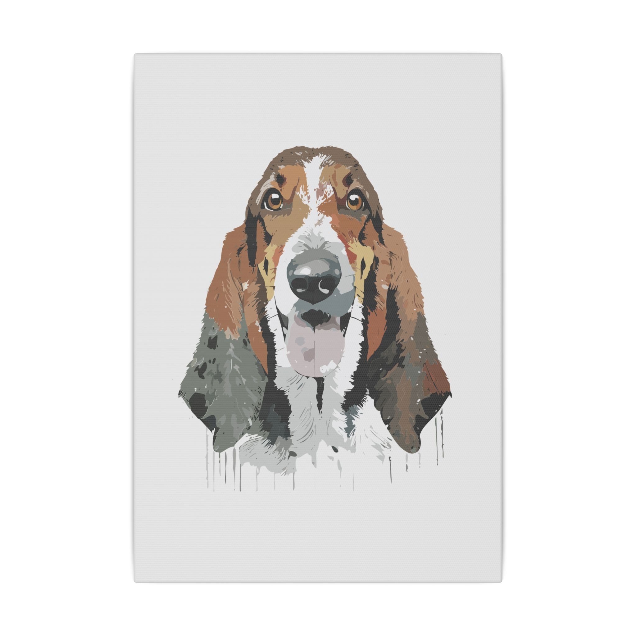 Basset Hound #2 Giclée Print on Canvas