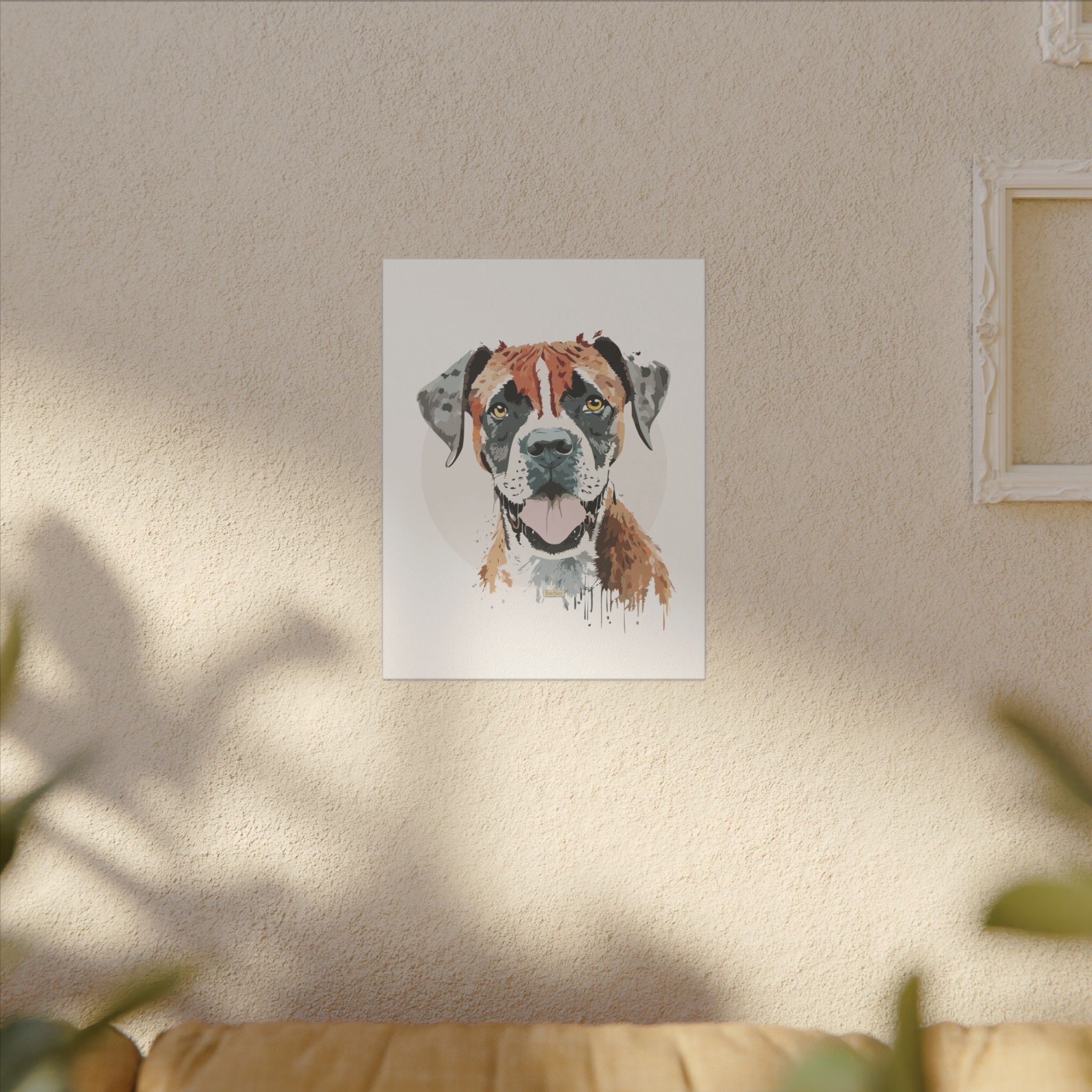 Boxer #1 Giclée Print on Canvas