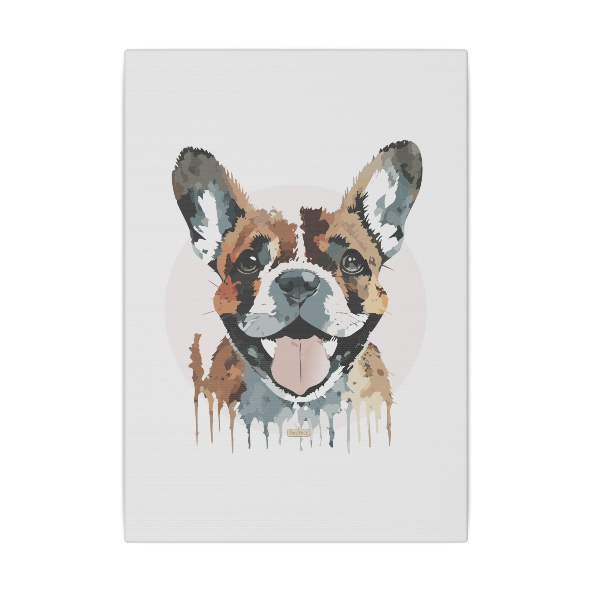 French Bulldog #1 Giclée Print on Canvas