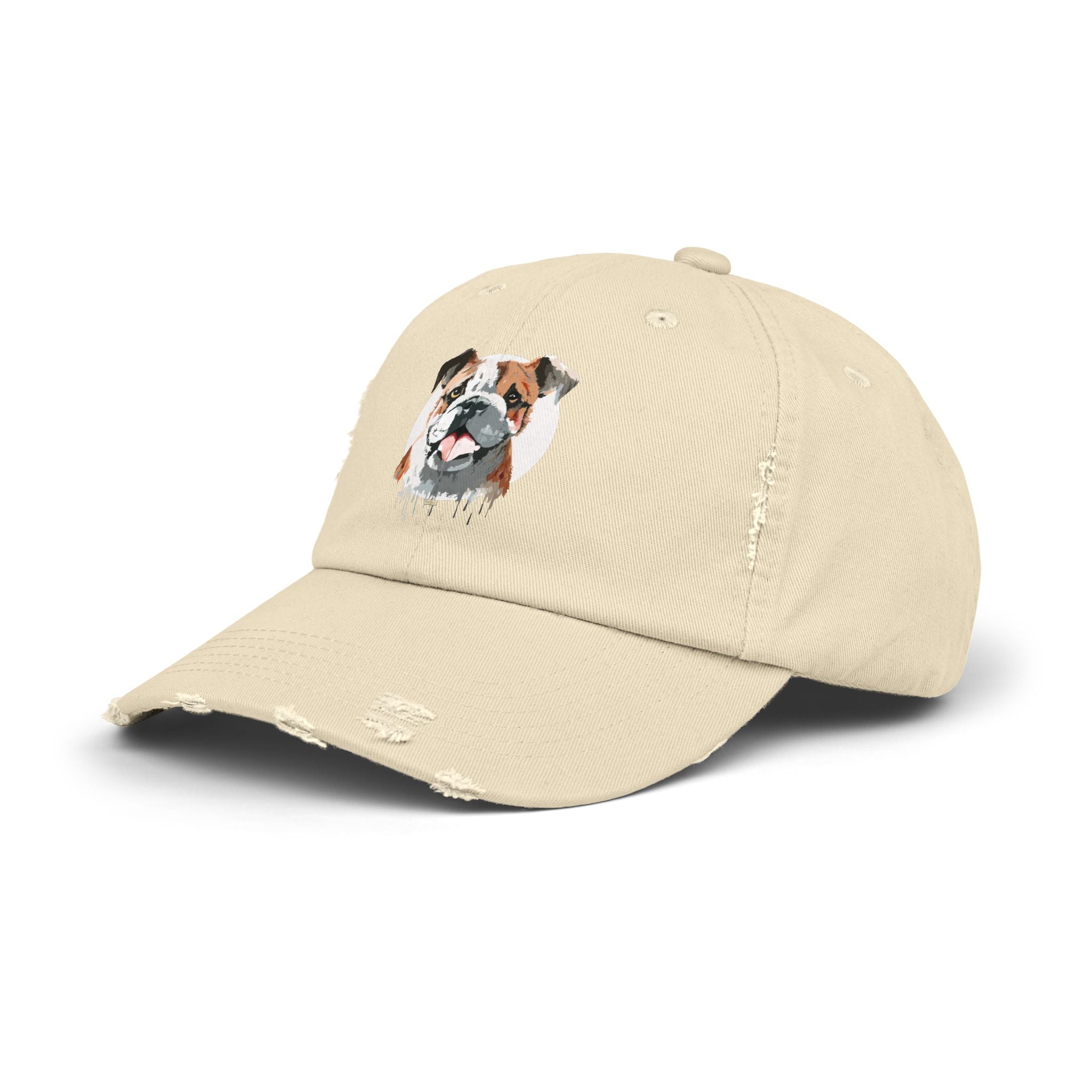 English Bulldog #1 Distressed Cap