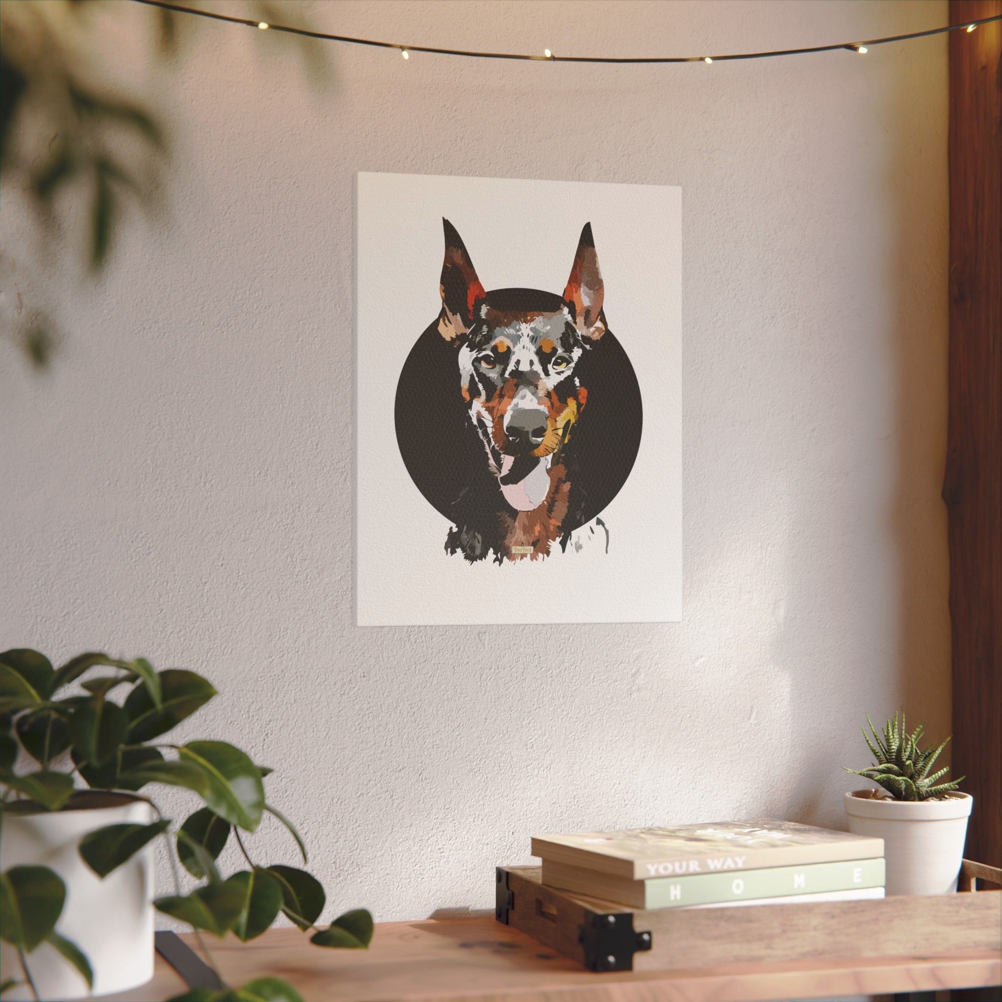 Doberman Pinscher #1 Giclée Print on Canvas