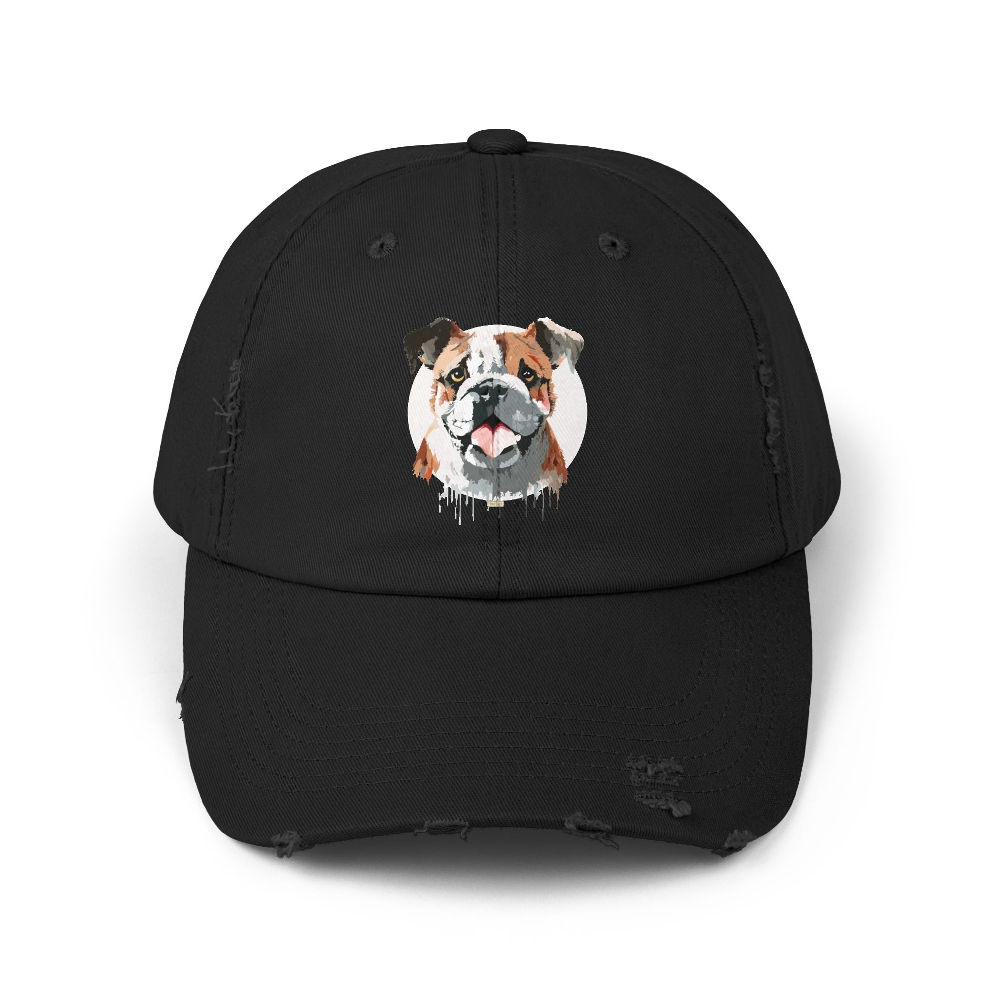 English Bulldog #1 Distressed Cap